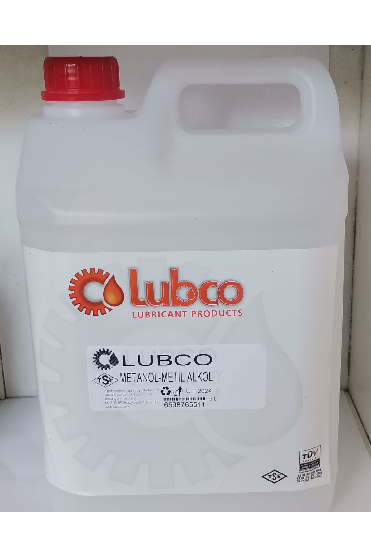 LUBCO Methanol (Deri Kimyasalı)  5 Litre