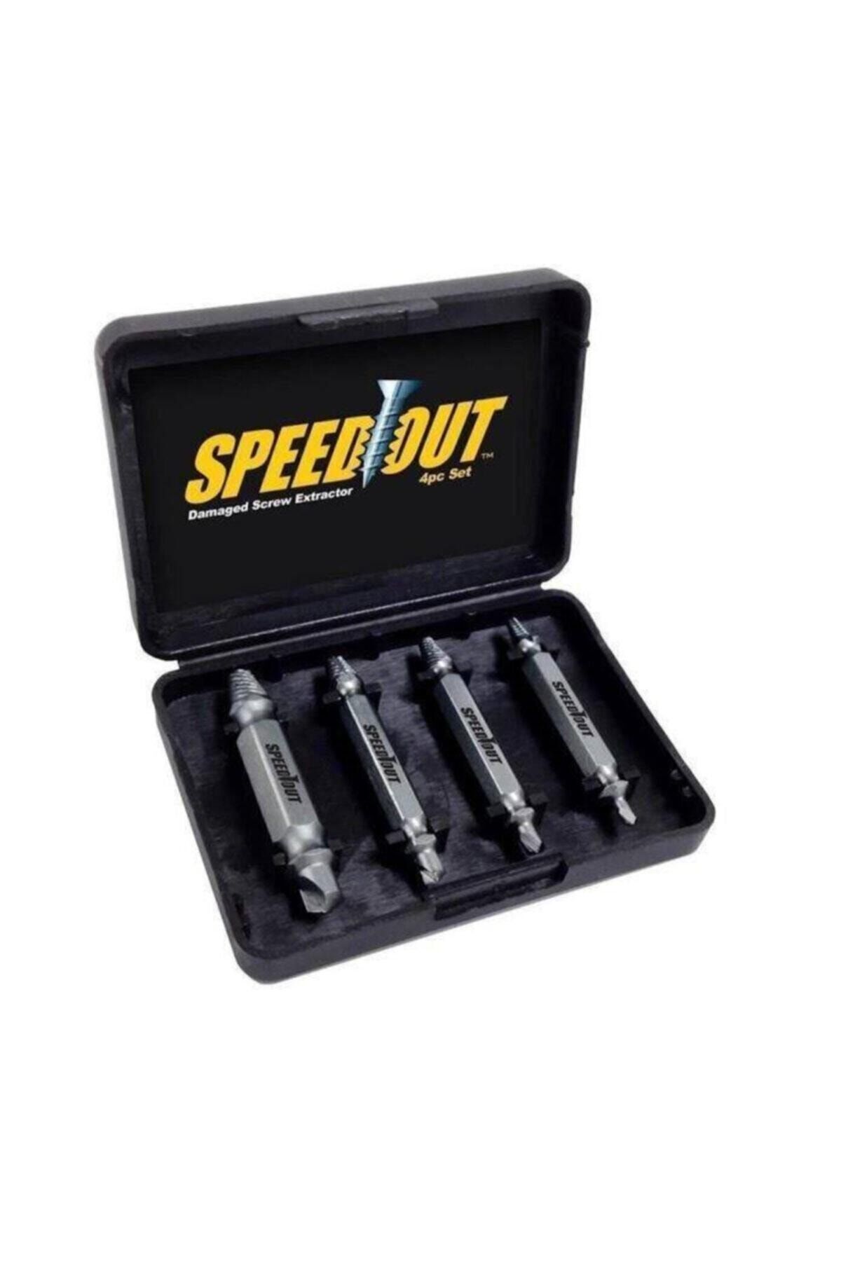 G Design Speed Out 4 Parça Hasarlı Vida Çıkarıcı Sökücü Yalama Vida Ucu Çıkartma 153rox0070