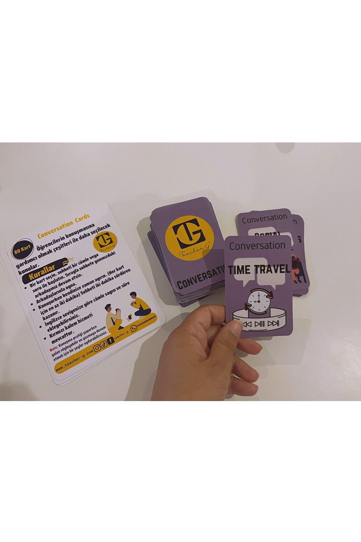 Teacherg game Ingilizce Sohbet Kartarı ( Conversation Cards ) fotoğrafı 4 (önizleme)