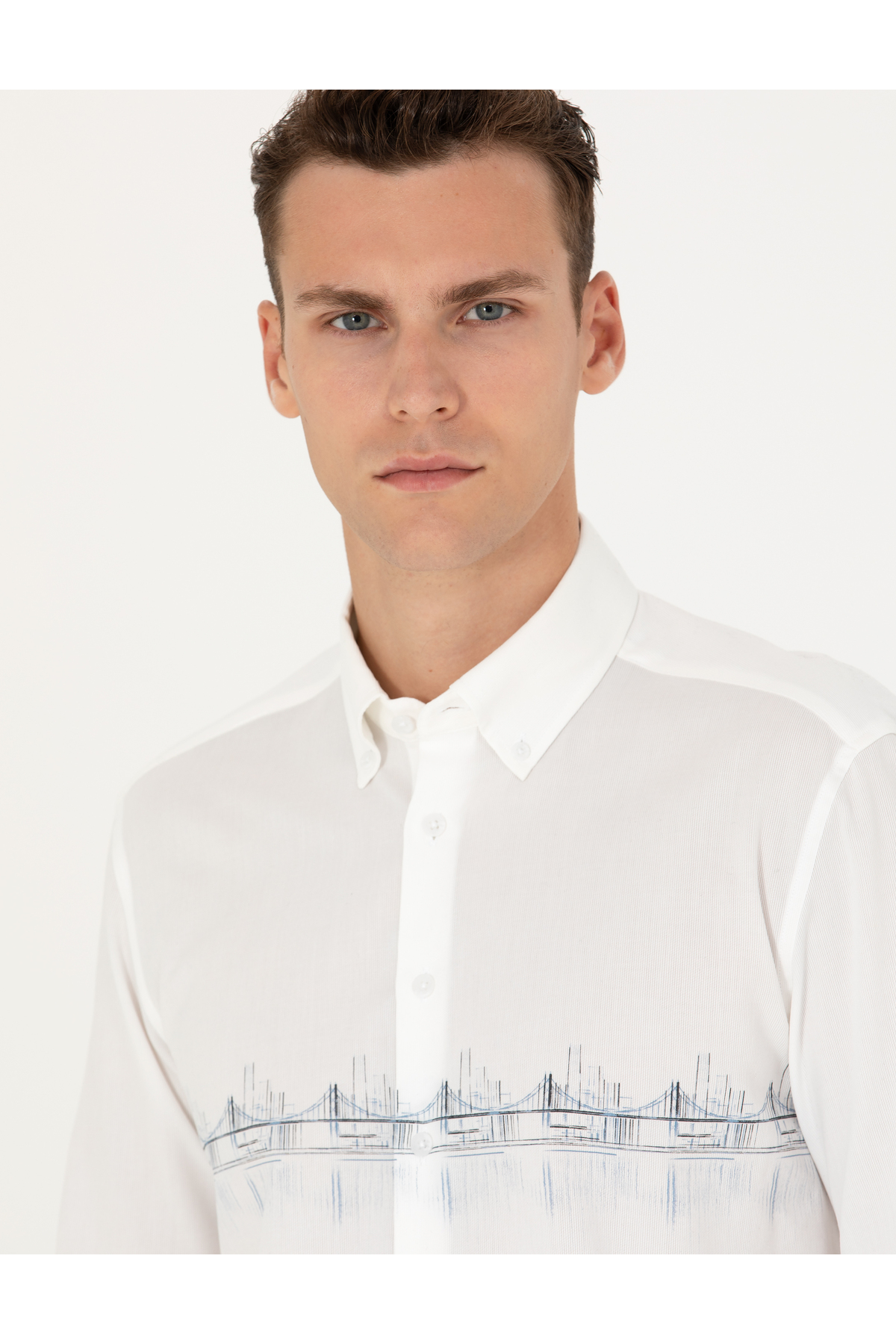 پیراهن مردانه پیر کاردین | 50274037-VR032 Pierre Cardin - Image 2