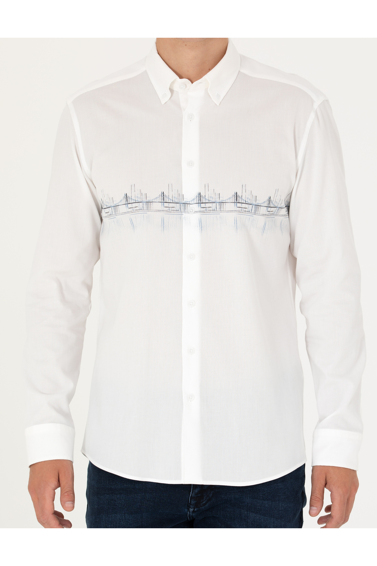 پیراهن مردانه پیر کاردین | 50274037-VR032 Pierre Cardin - Image 6