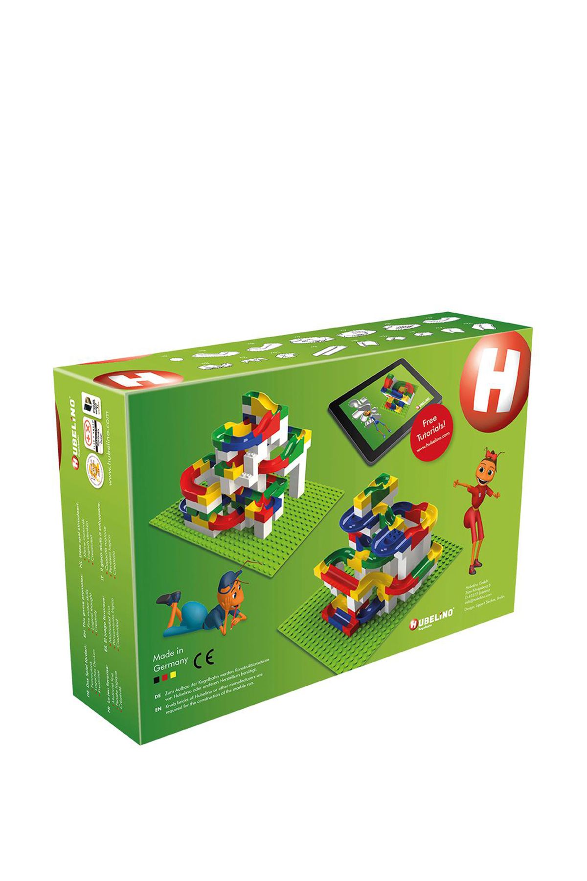 Hubelino-128 Piece Marble Run Action Element Making Set 3