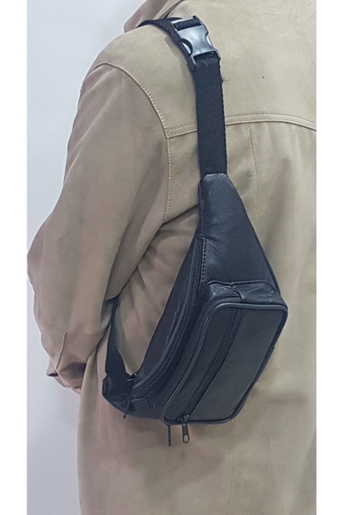 Hakiki Deri Bel Çantası Unisex Freebag