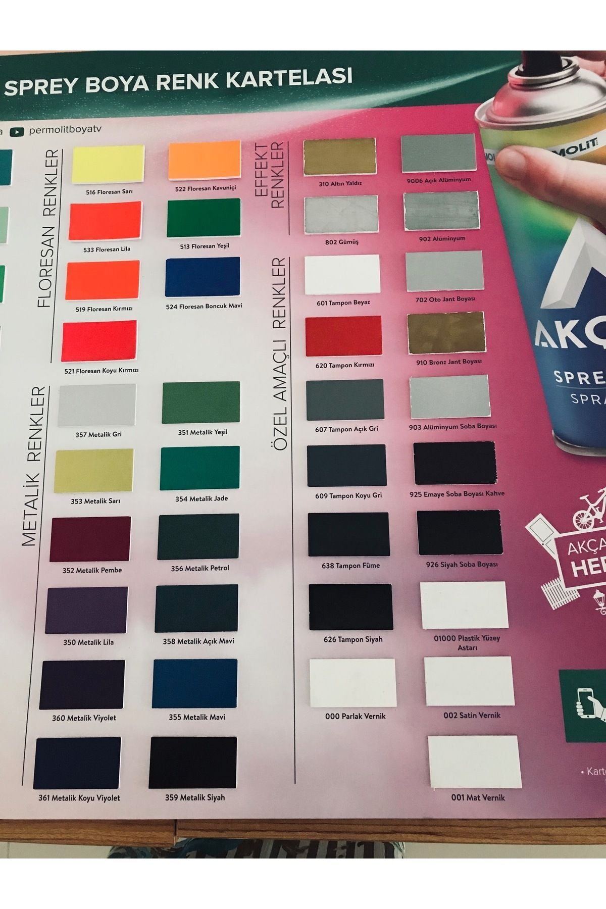 Akçalı Mat Vernik 001 Alüminyum-ahşap-plastik-demir-metal-sprey Boyama 400 ml