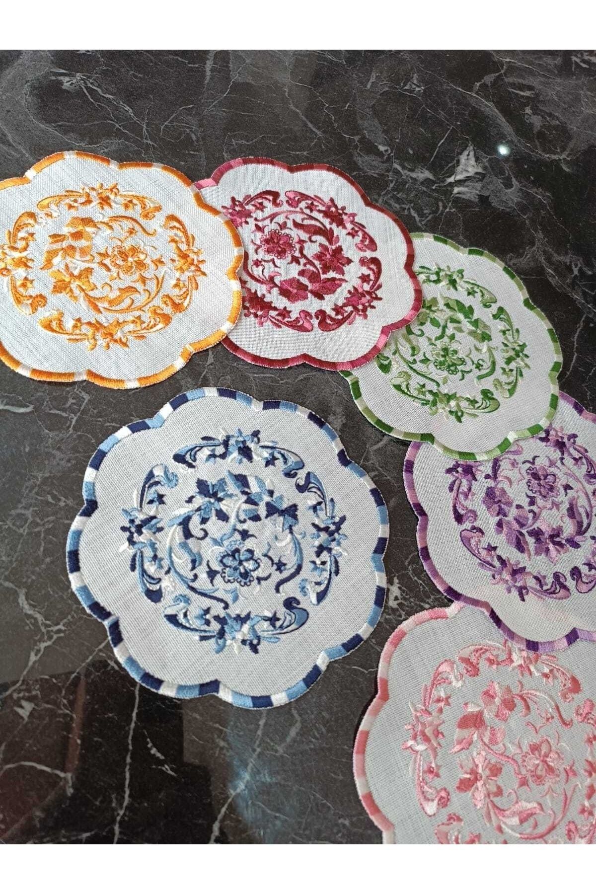 Carol Kokteyl Ve Kahve Yanı Sunum Peçete Leke Tutmak Özellikli 6 Adet Ve Renkli