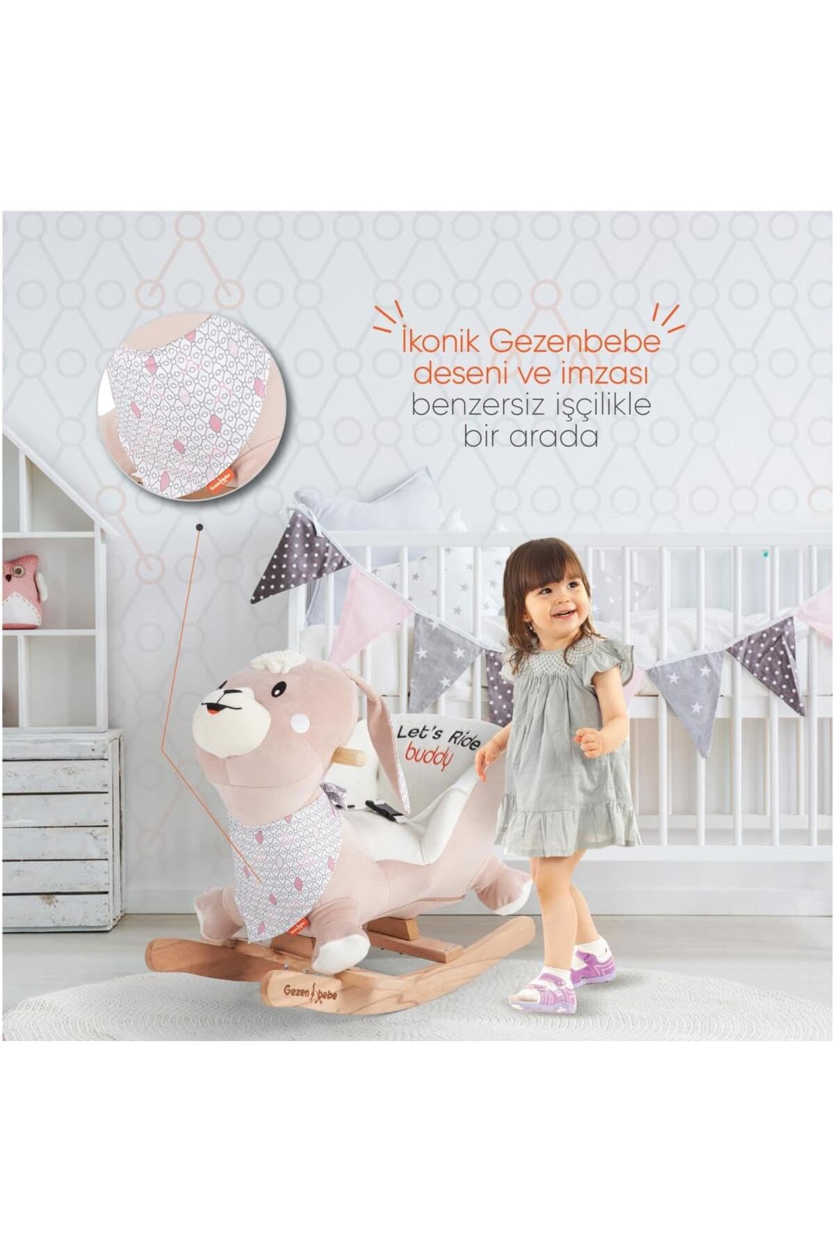 Gezenbebe Buddy Sallanan Arkadaş - Bunny fotoğrafı 5 (önizleme)