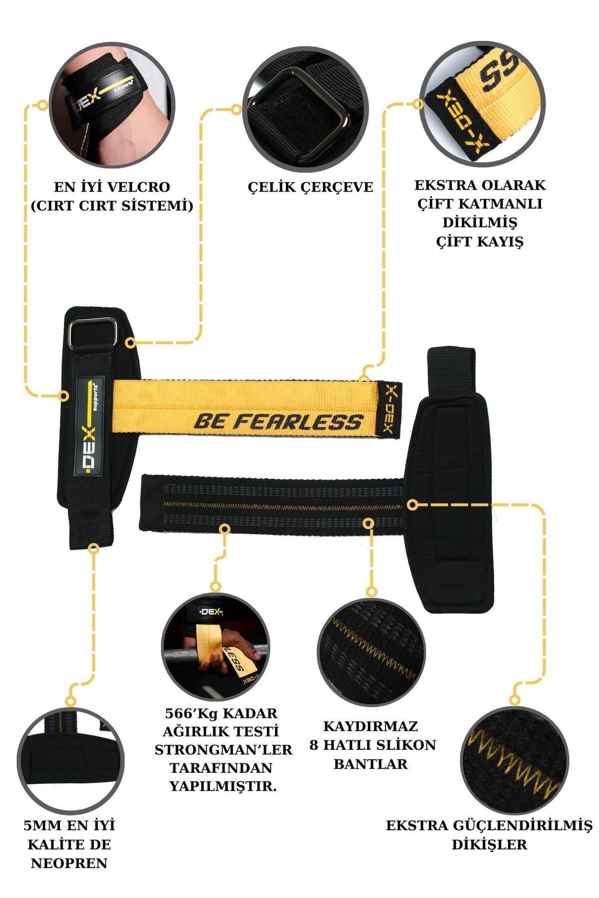 Dex Supports Lasting Energy-T-grips Lifting Straps 5