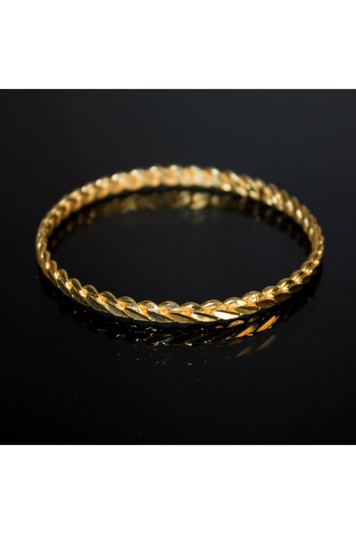 vogutima Kadın Gümüş Bilezik - Adana Burma 22 Ayar Altın Kaplama 16 gr 1 Adet • Düğün • Nişan • Söz Bileziği