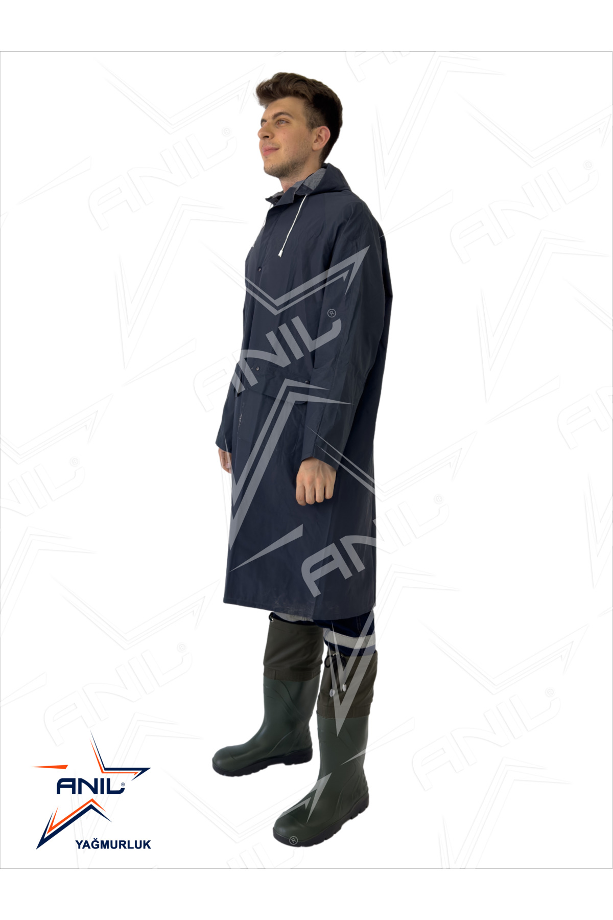 کت بارانی Imperteks Topcoat — سرمه‌ای IT1003 — تصویر 2 از 3