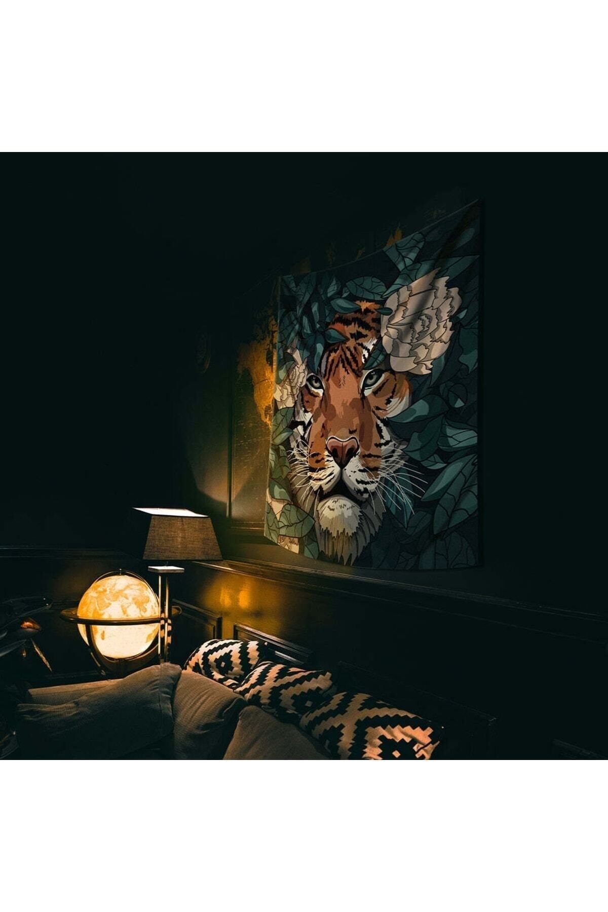 WALLHANG-Tiger Wall Cloth, Wall Carpet 130 X 150 Cm 3