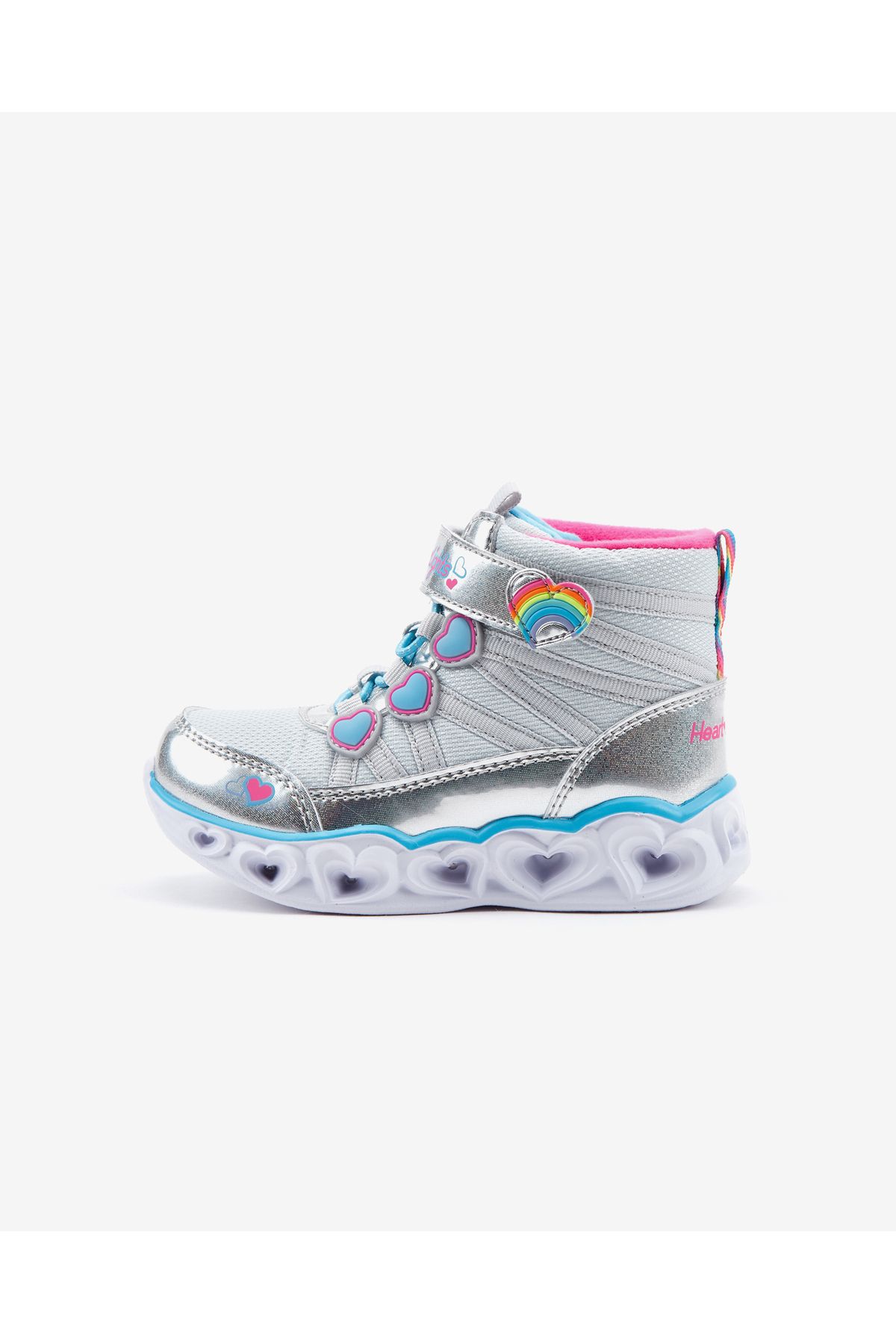 Ботинки Skechers Heart Lights Little Girl Grey Lighted 302668n Smlt 302668N SMLT