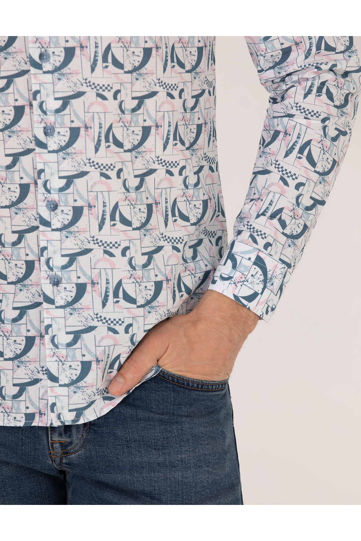 پیراهن مردانه پیر کاردین | 50264887-vr041 Pierre Cardin - Image 7