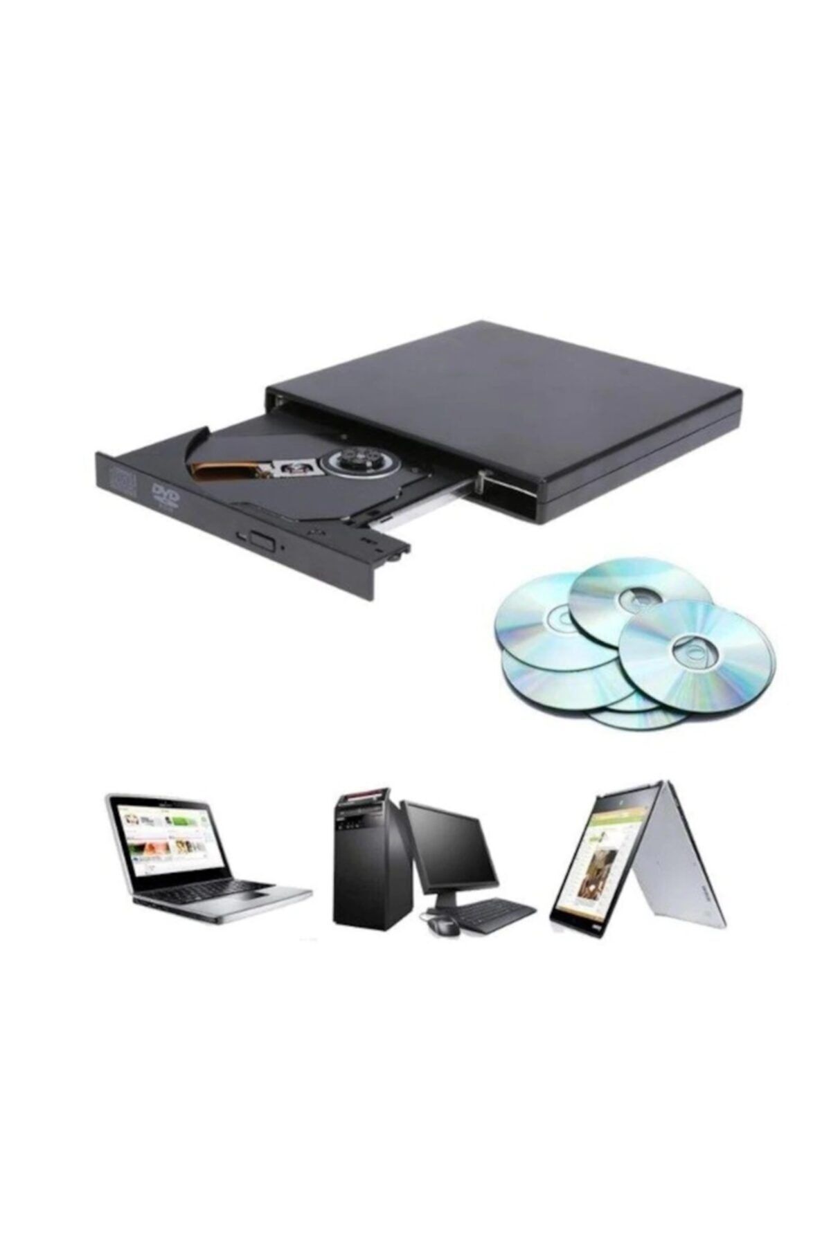OEM Harici Cd Ve Dvd Okuyucu Cd Dvd Yazıcı Usb Den Tak Çalıştır