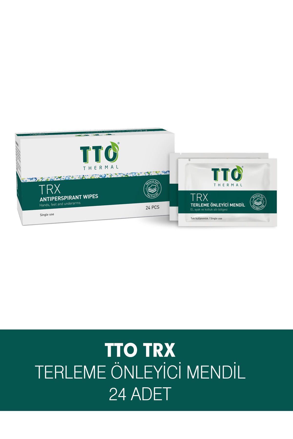 دستمال مرطوب ضد تعریق TRX 24 عددی Tto