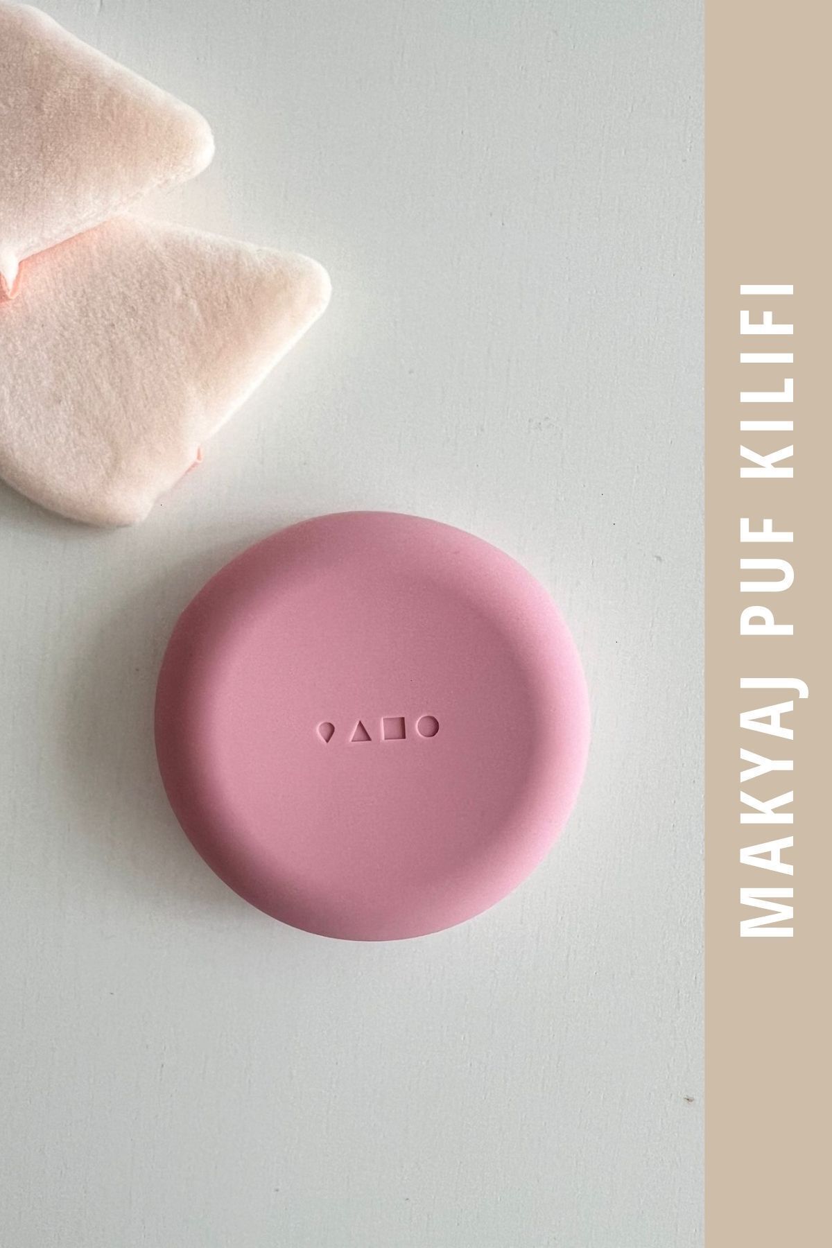 کیف آرایشی پنبه ای سیلیکونی - صورتی Mama Stuff