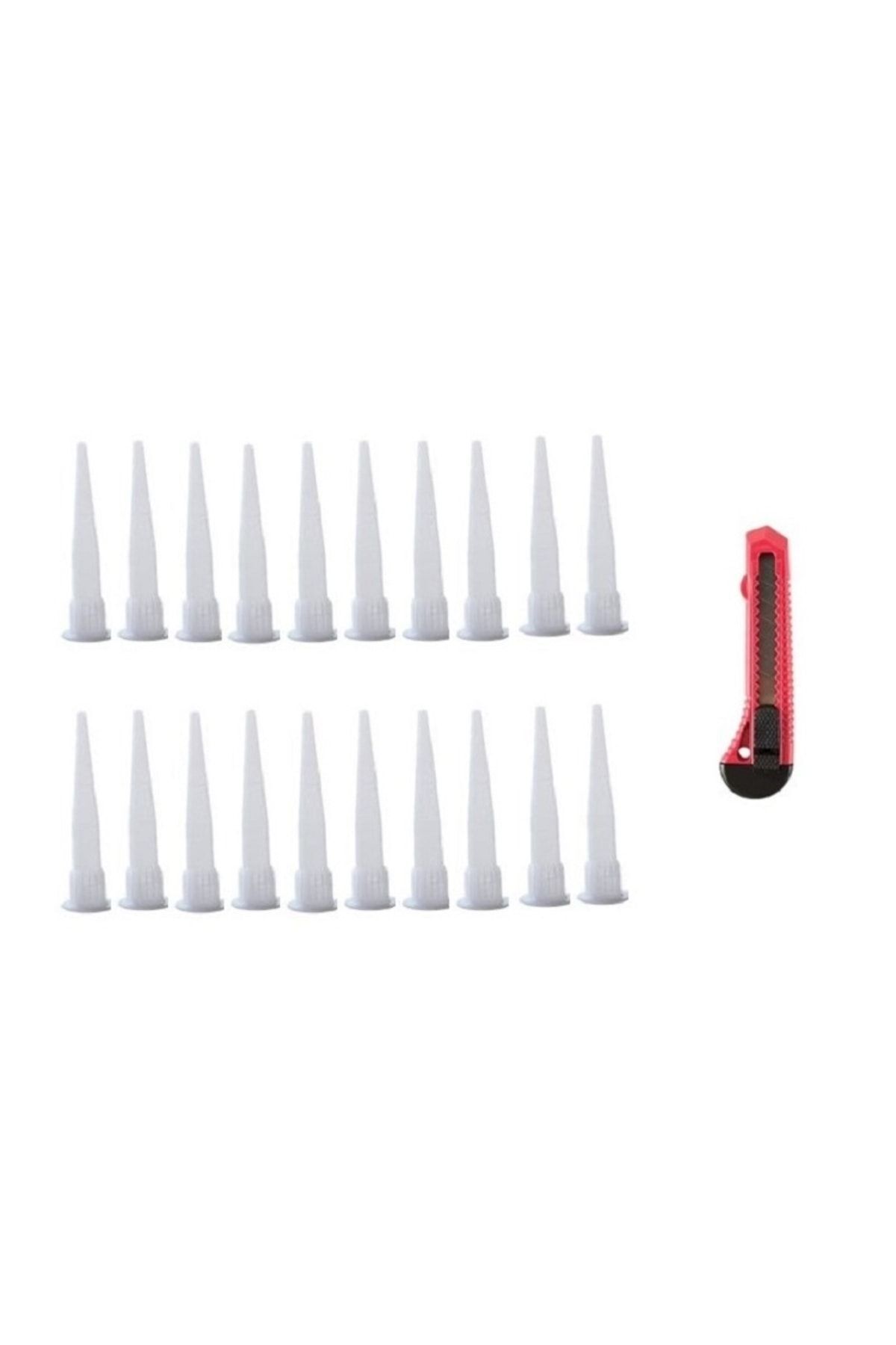 Somafix 10 Adet Silikon Mastik Kartuş Ucu Uç Falçata