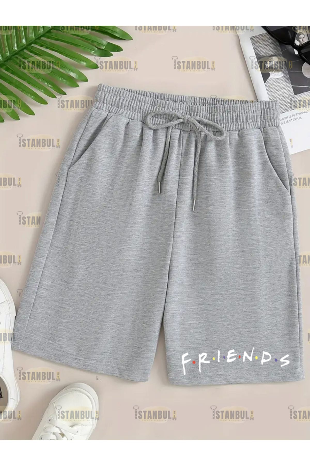 EFFRENATU Pantaloni Scurți Unisex De Mărime Mare Unisex - S
