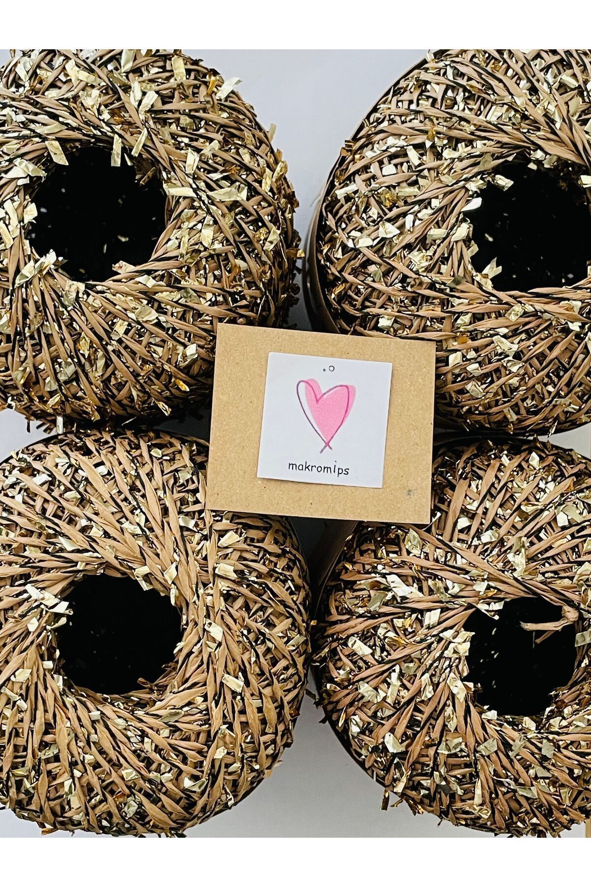 Premıum Metalik Confeti Kâğıt Rafya Ip(50GR/M -5)simli Parlak Abiye Polyester Çanta Şapka Örgü Ipi - 4