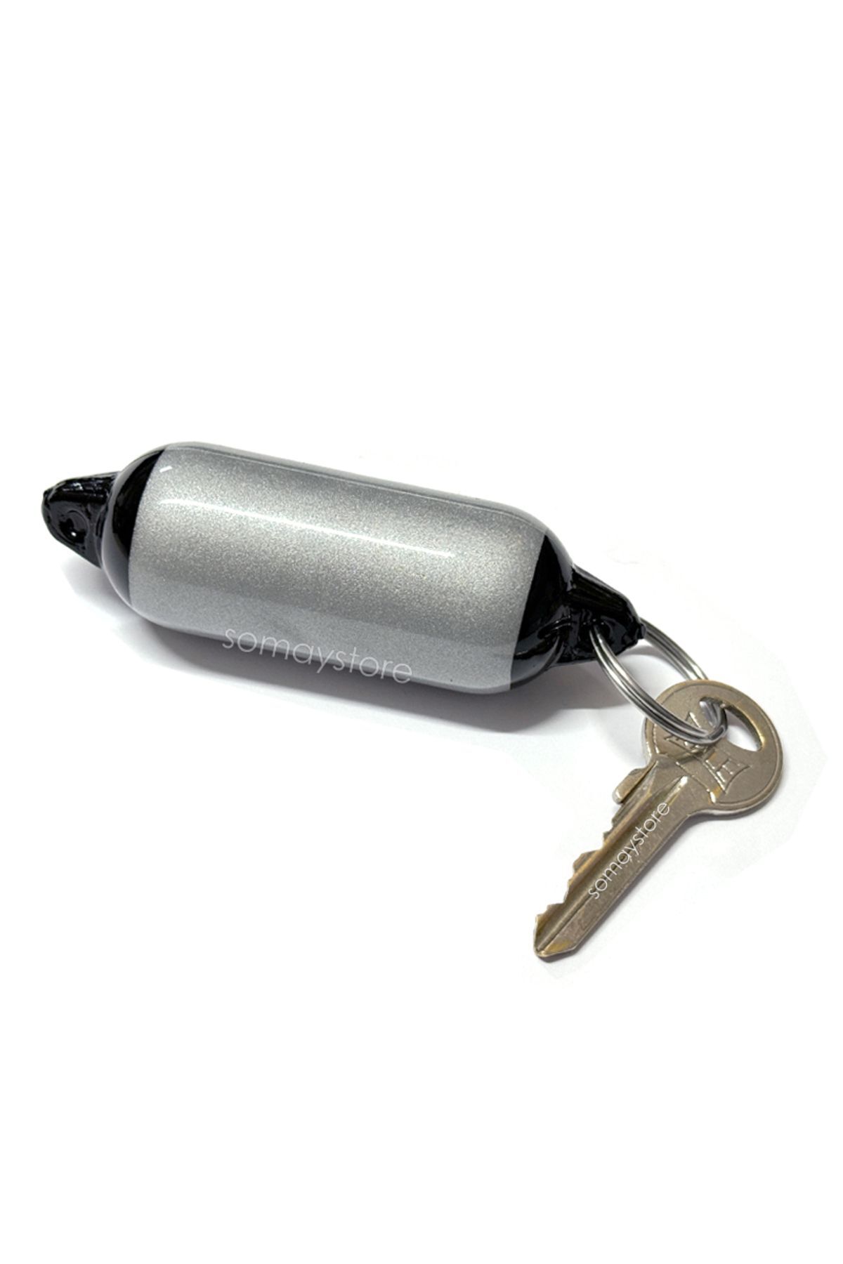 Boat Anti-Sink Keychain Fender Model 10 X 3 Cm Silver