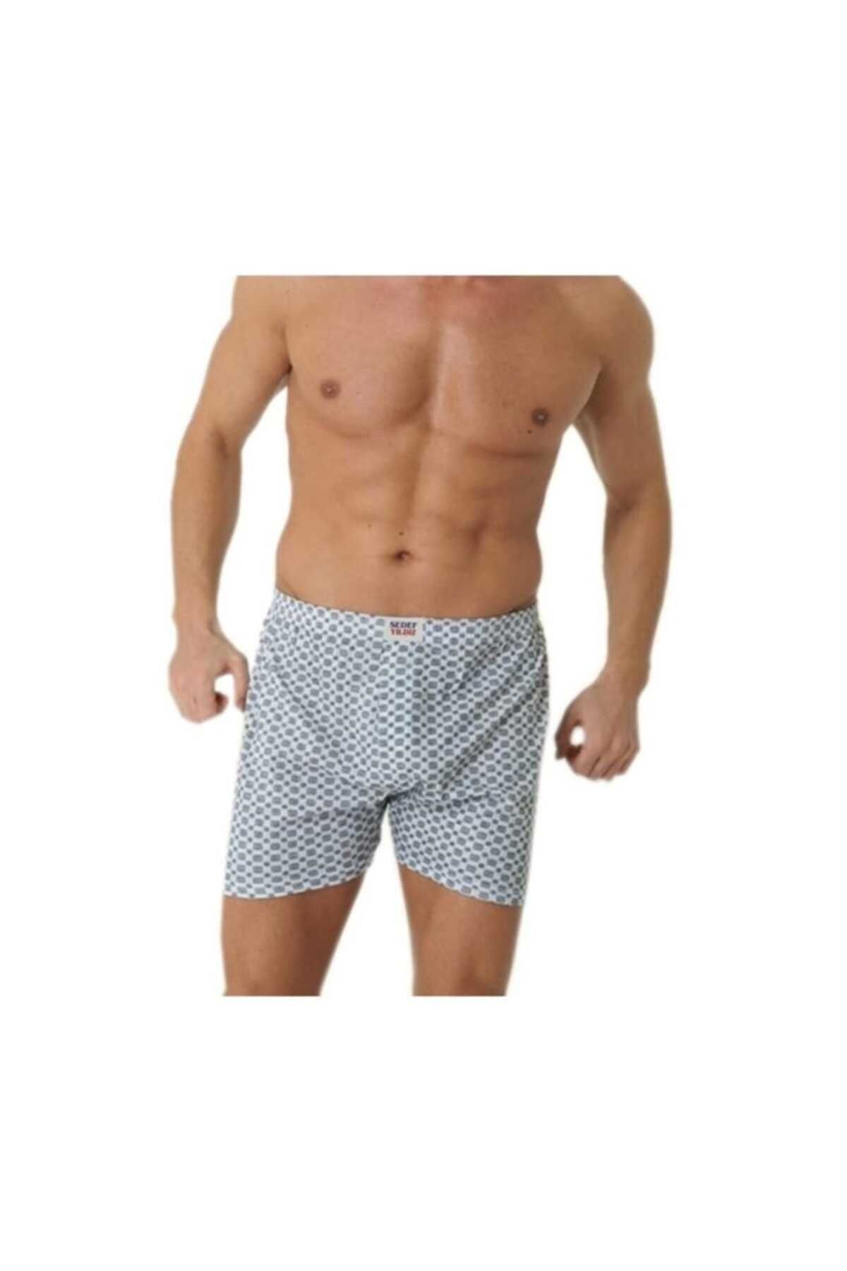 باکسر مردانه خاکستری Seher Yıldızı | SHR020 اورجینال - تصویر 2