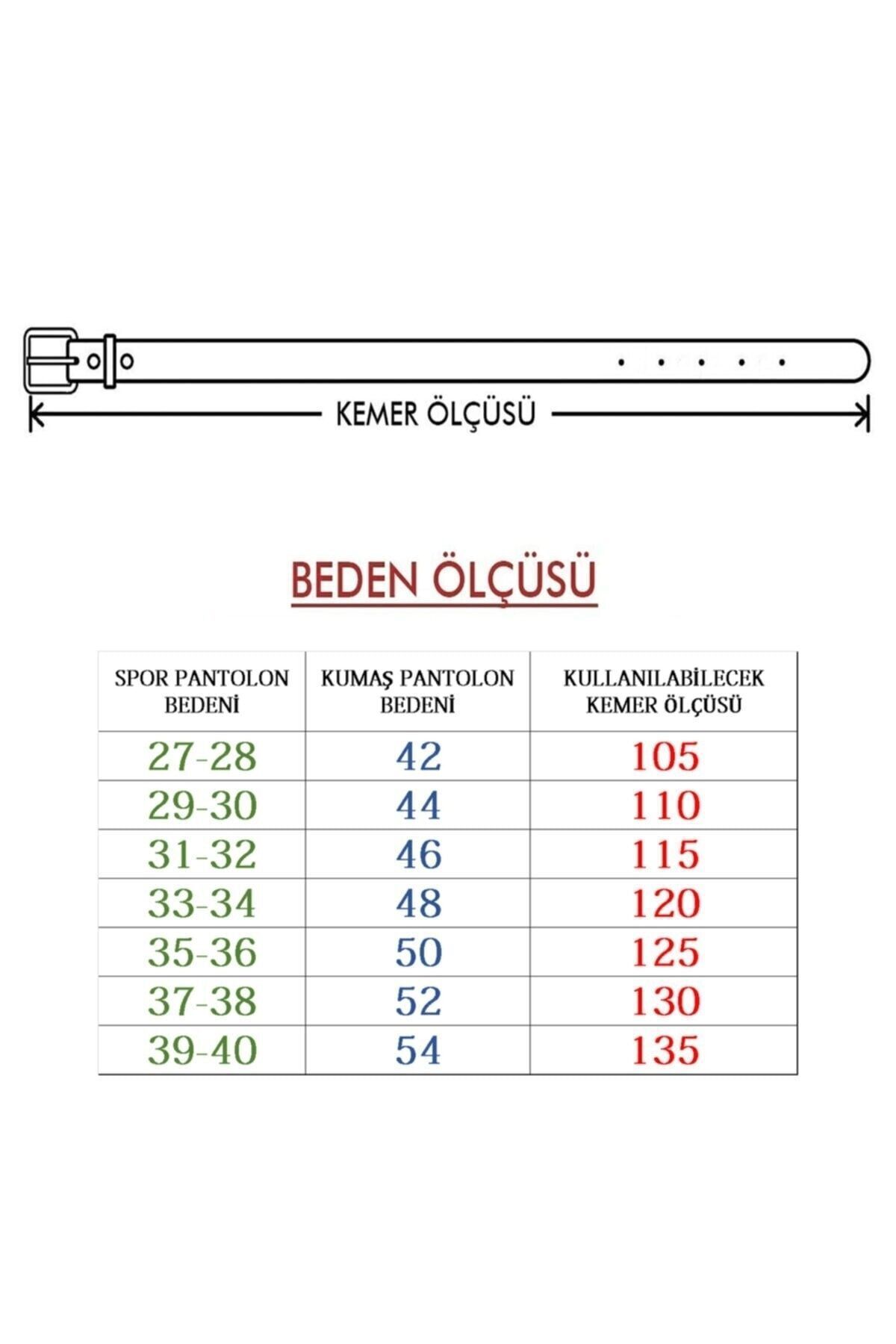 3 Adet Erkek Klasik Pantalon Kemeri Siyah - Kahve-lacivert