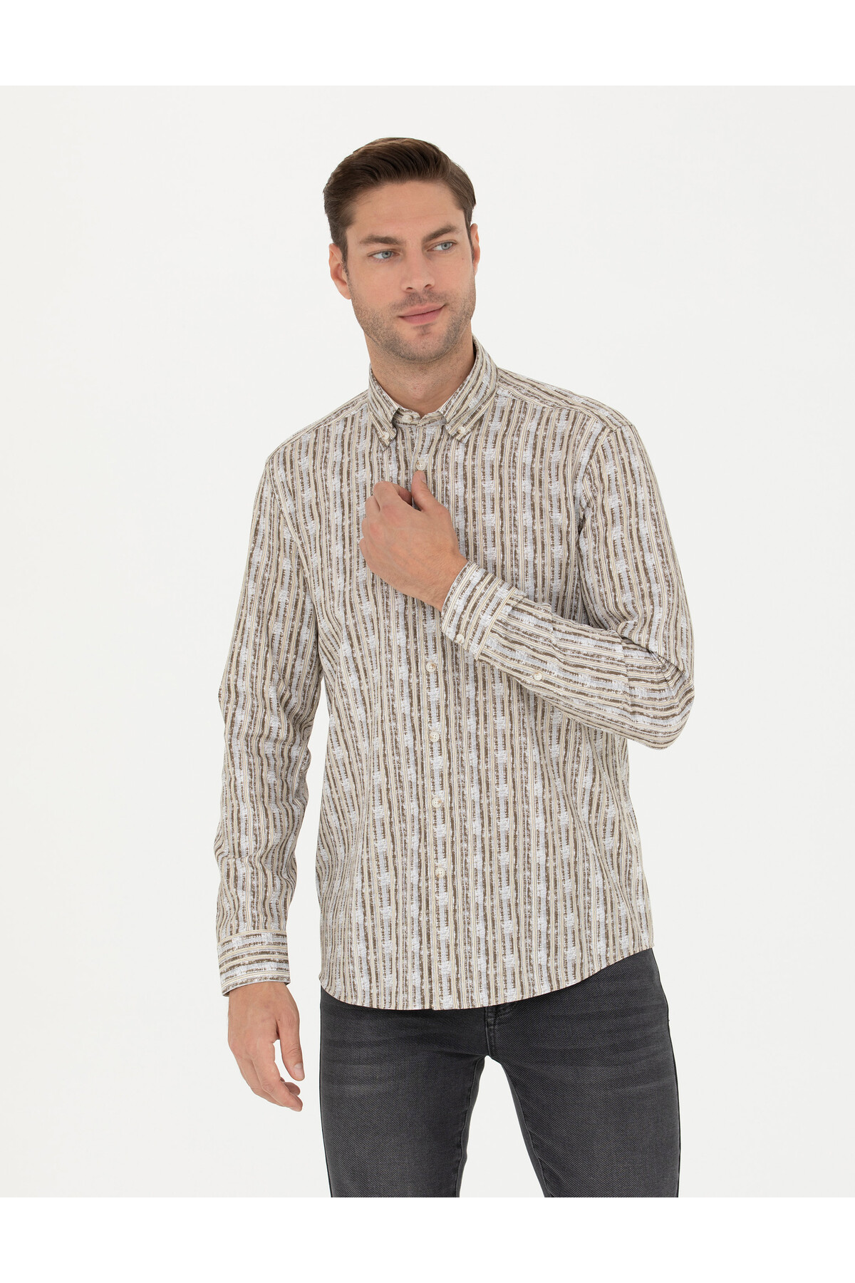 پیراهن مردانه پیر کاردین | 50273550-vr027 Pierre Cardin - Image 3