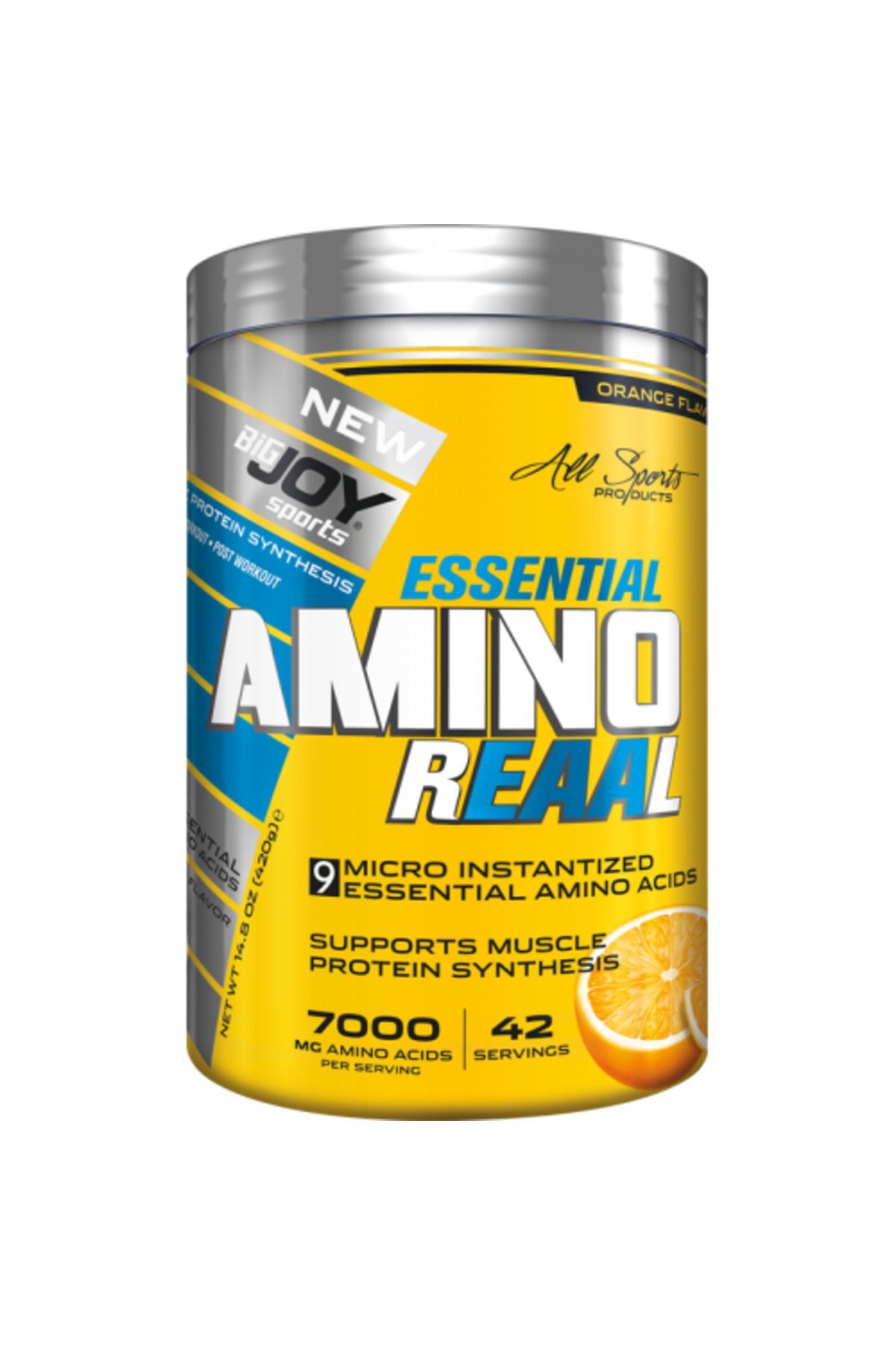 Essential Amino Real Orange Aroma 420g 7000 Mg Essential Amino 42 Service Amino Acid Essential Amino Real Orange Aroma 420g 7000 Mg Essential Amino 42 Service Amino Acid