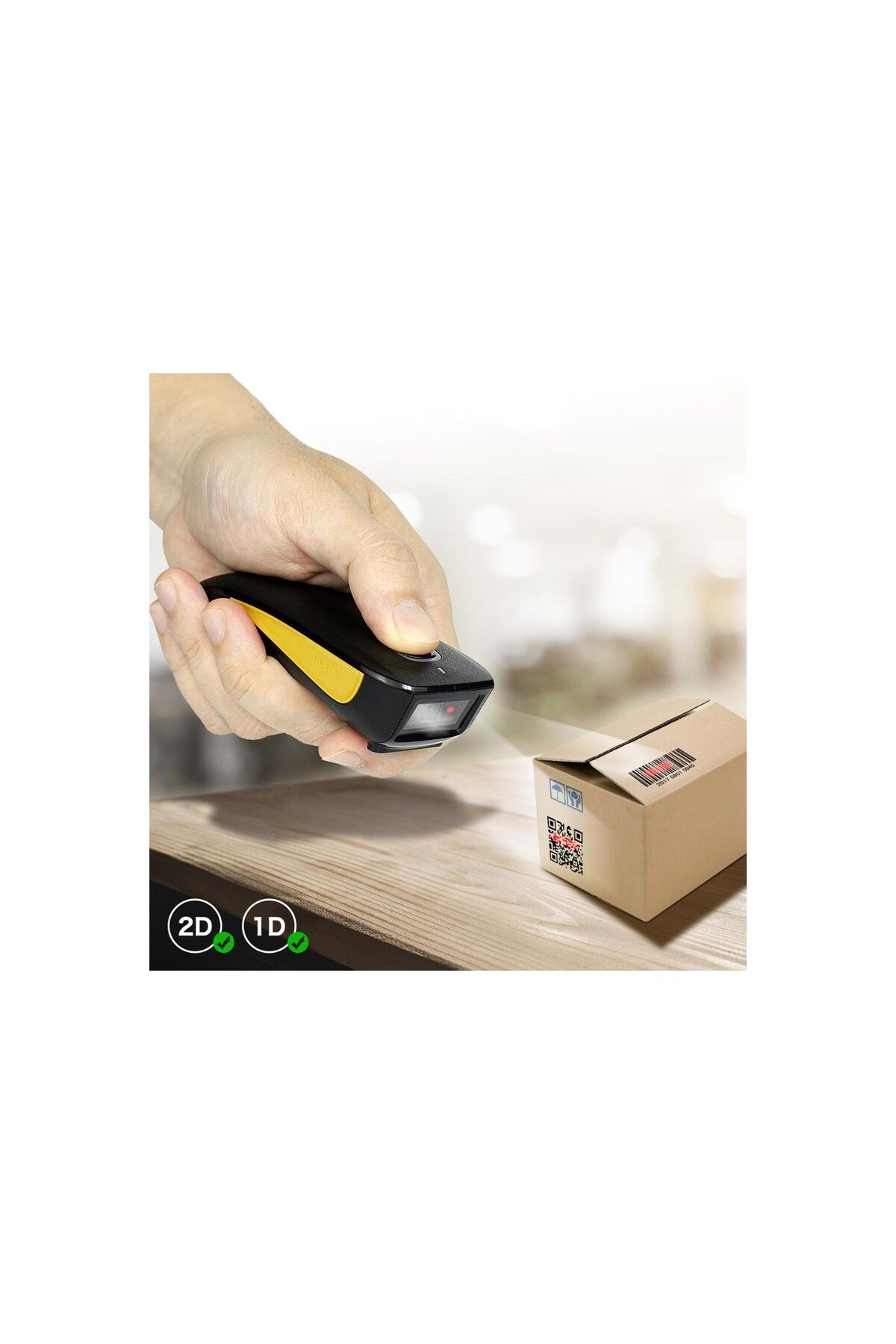 NET-1D/2D Qr Code Wireless Memory Barcode Scanner 3