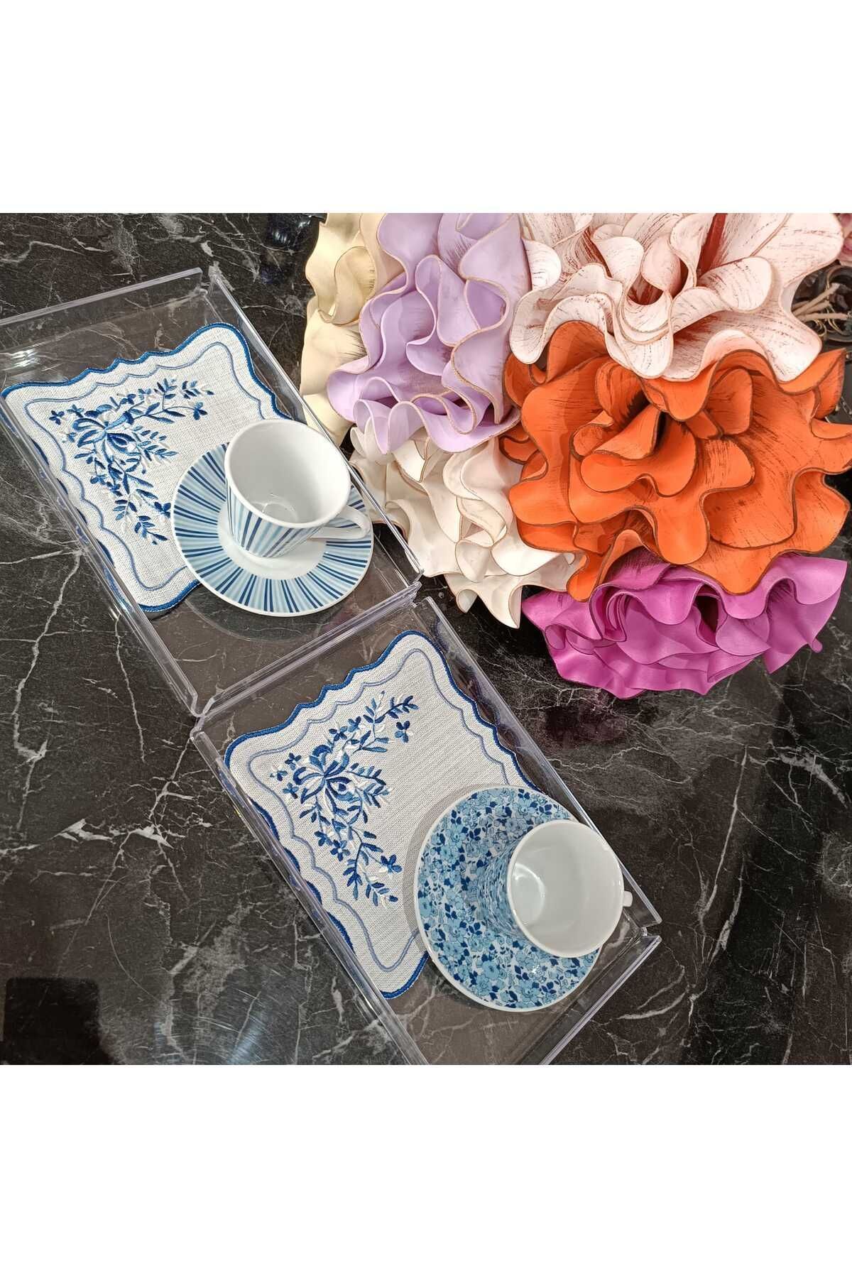 blue napkin 6 li kokteyl peçetesi, kahve yanı peçete