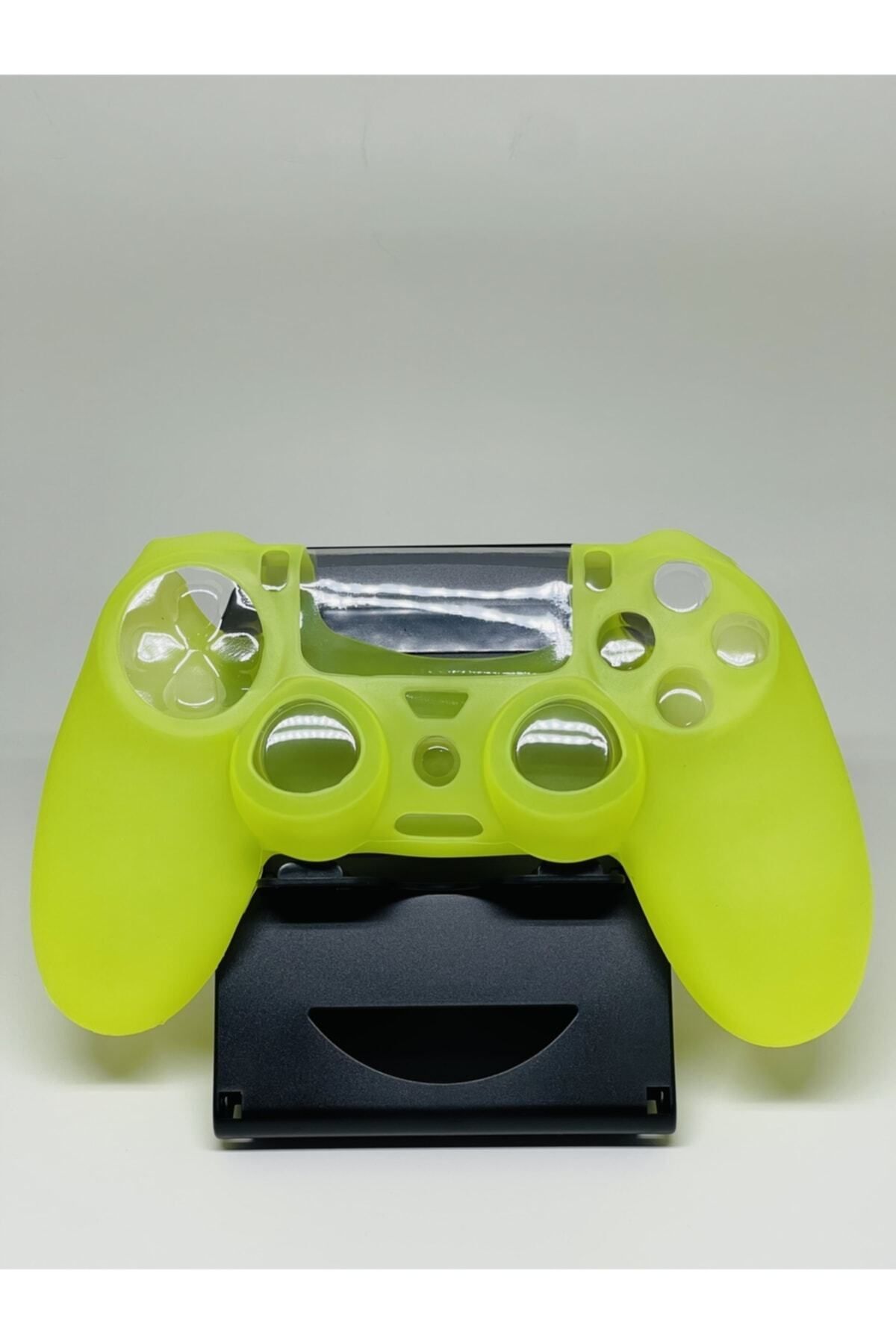 YUES PS4 DualShock 4 Uyumlu Silikon Joystick Kılıfı – Kaymaz Koruyucu Kapak (Sarı)