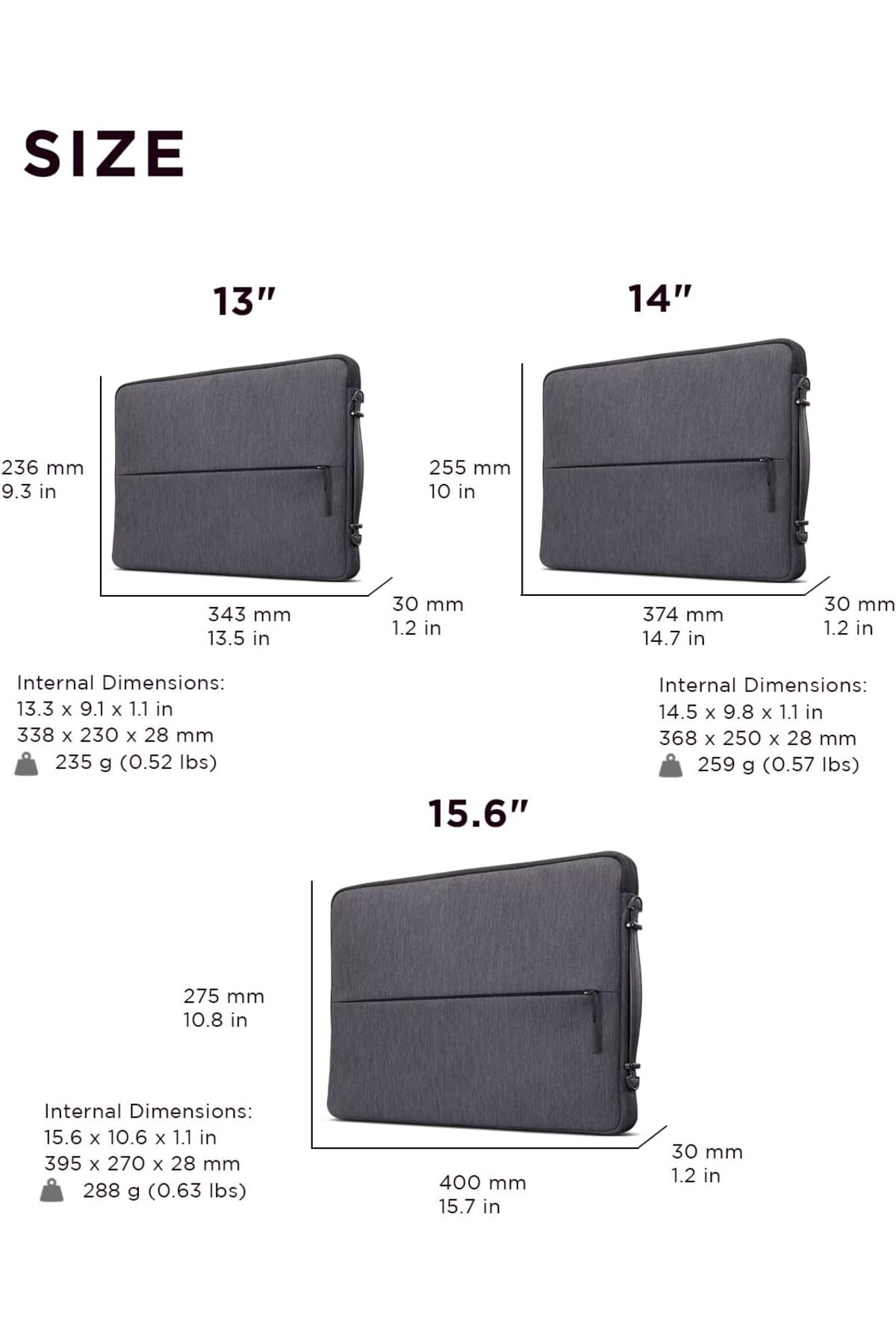 کیف LENOVO لپ‌تاپ Urban Sleeve 15.6 اینچی Gx40z50942 اورجینال - تصویر 7