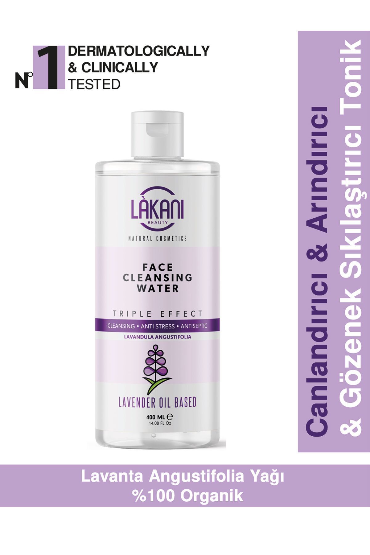 Lakani beauty-Purifying, Acne, Pimple & Anti-Blemish Facial Cleansing Solution - Antiseptic - Cleansing 400 ml 1