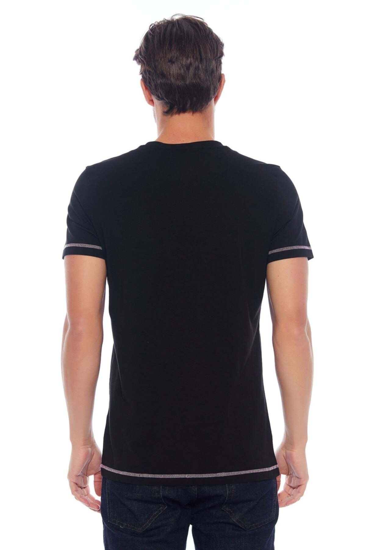 Galvanni-Maluku Black Men's Black T-Shirt 2