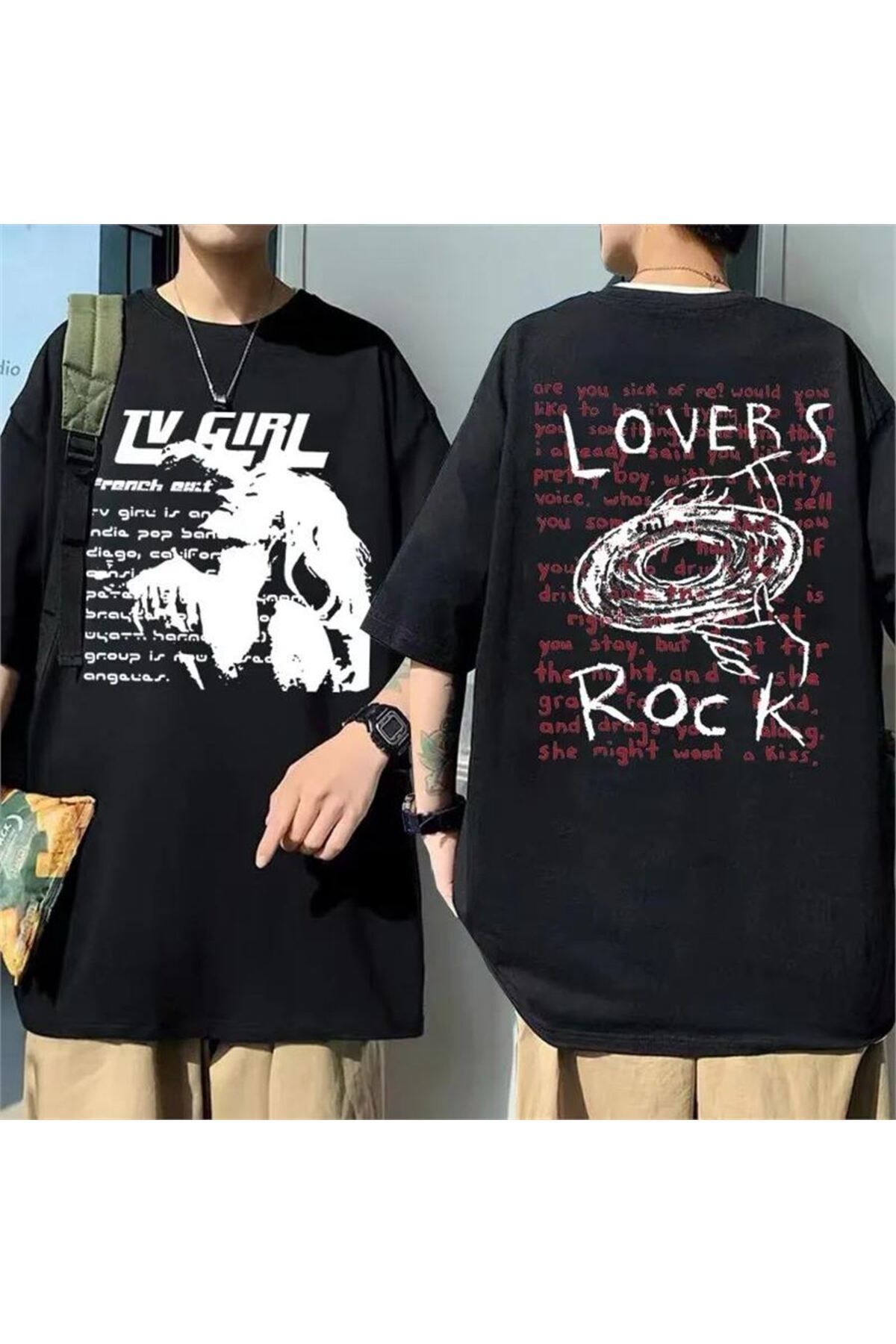 Karakedi Tricou Unisex Black Tv Girl Lovers Rock Kk Unisex - L