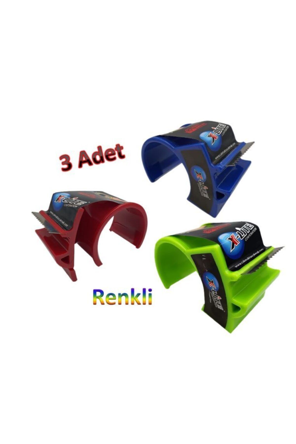 Genel Markalar Pratik Bant Kesme Aparatı Bant-kes 3 Adet Renkli