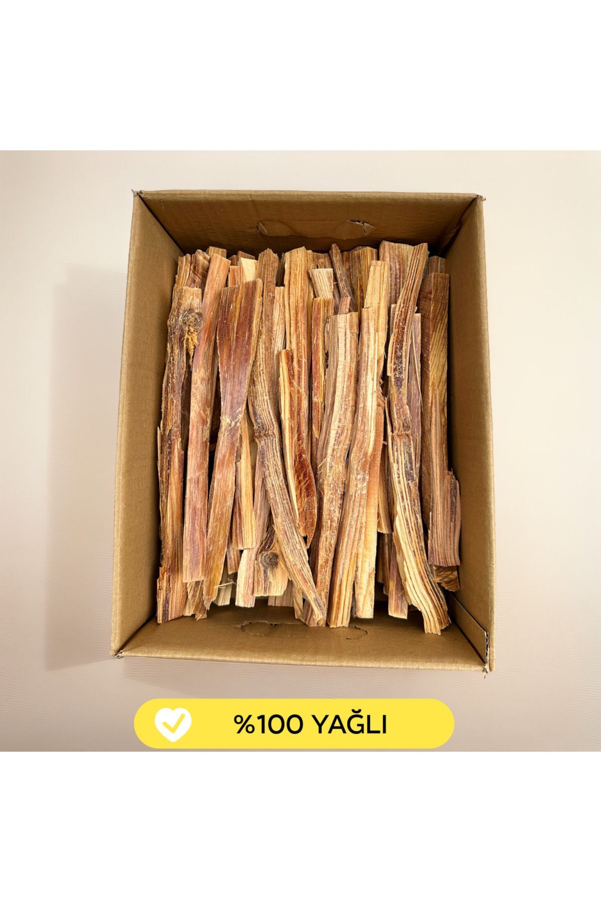 Semgiller Çam Çırası Tam Yağlı 1 Kg Soba Şömine Mangal Barbekü Tutuşturucu