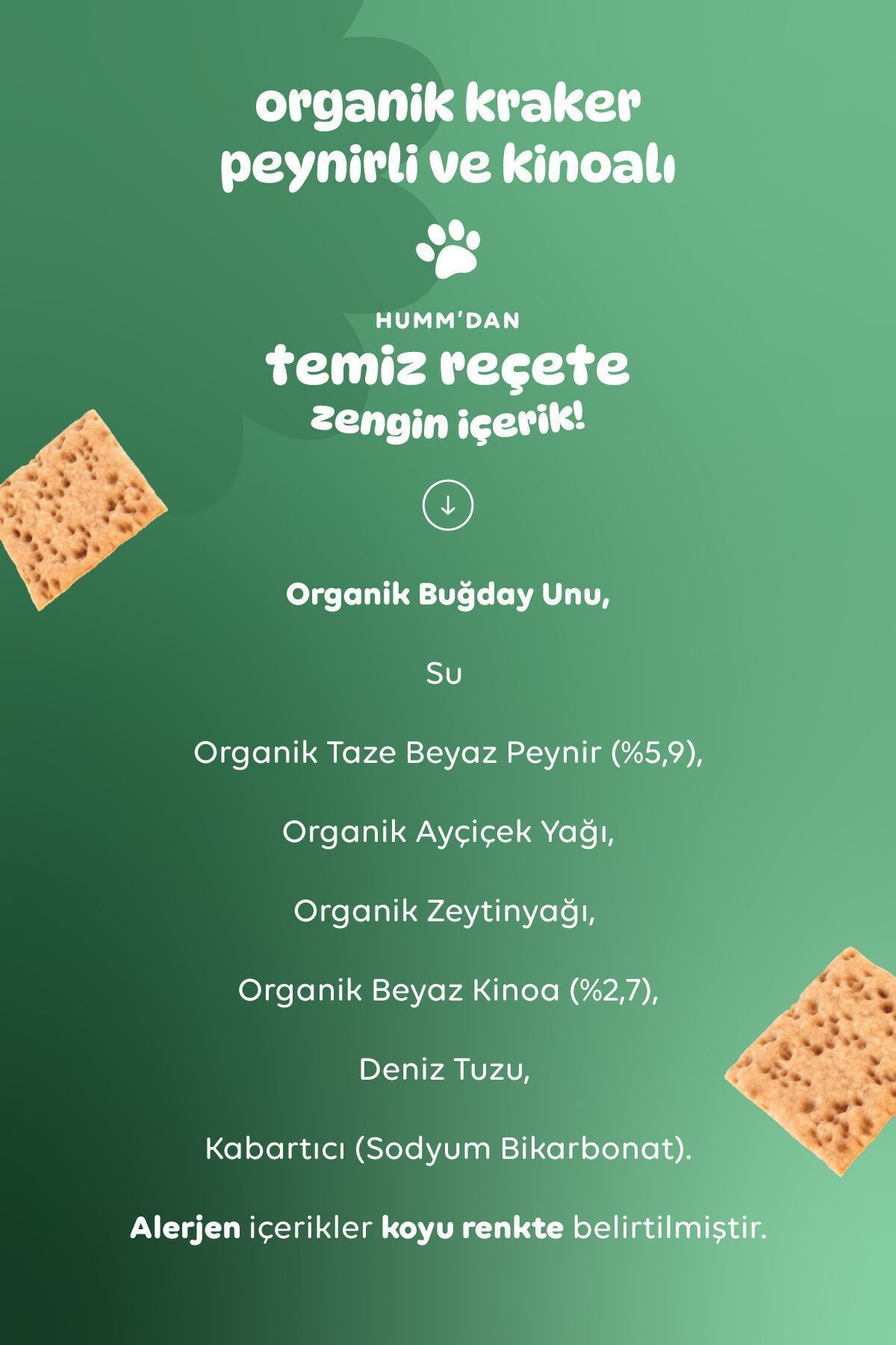 Organic Cheese and Quinoa Crackers – 60g
