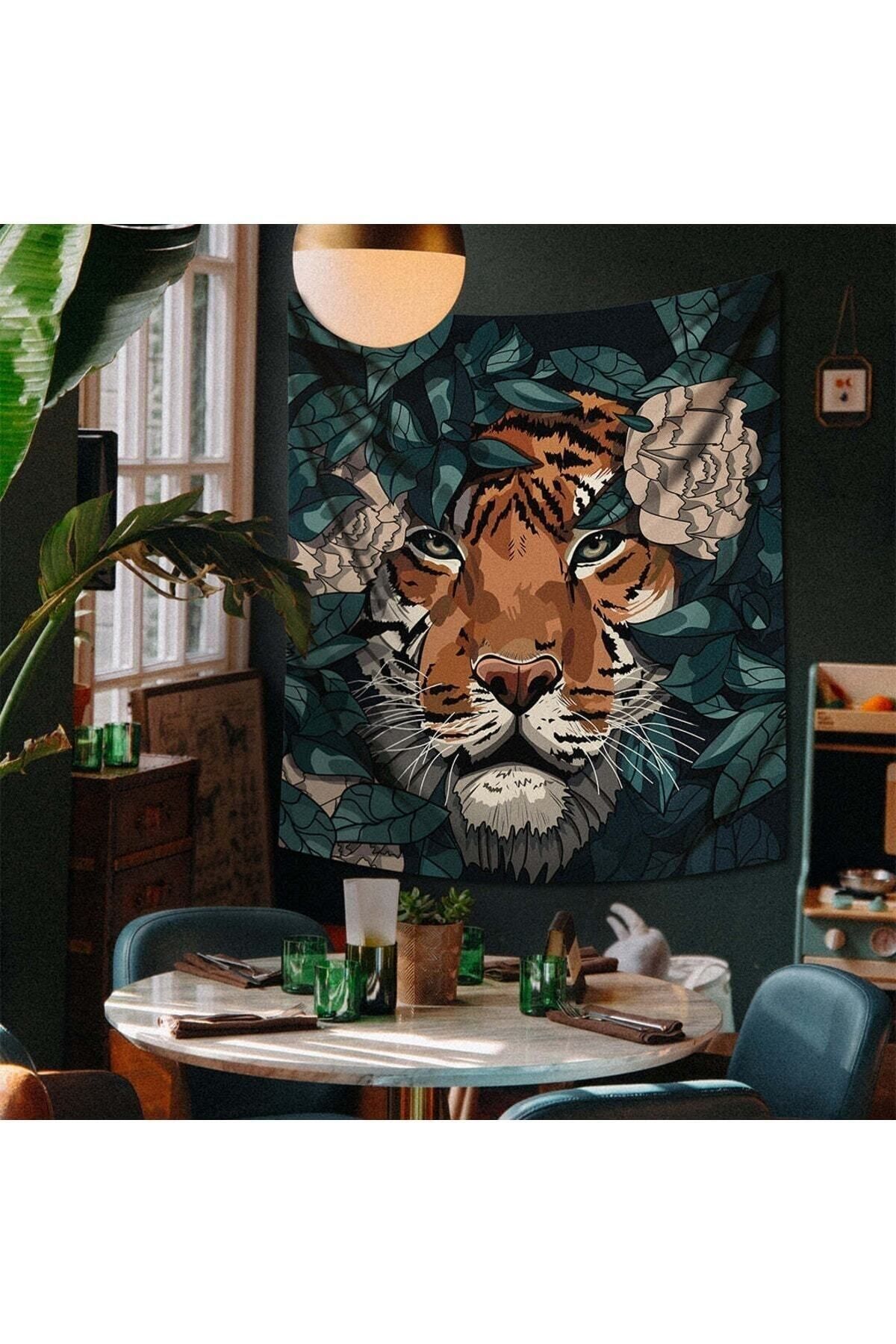 WALLHANG-Tiger Wall Cloth, Wall Carpet 130 X 150 Cm 2