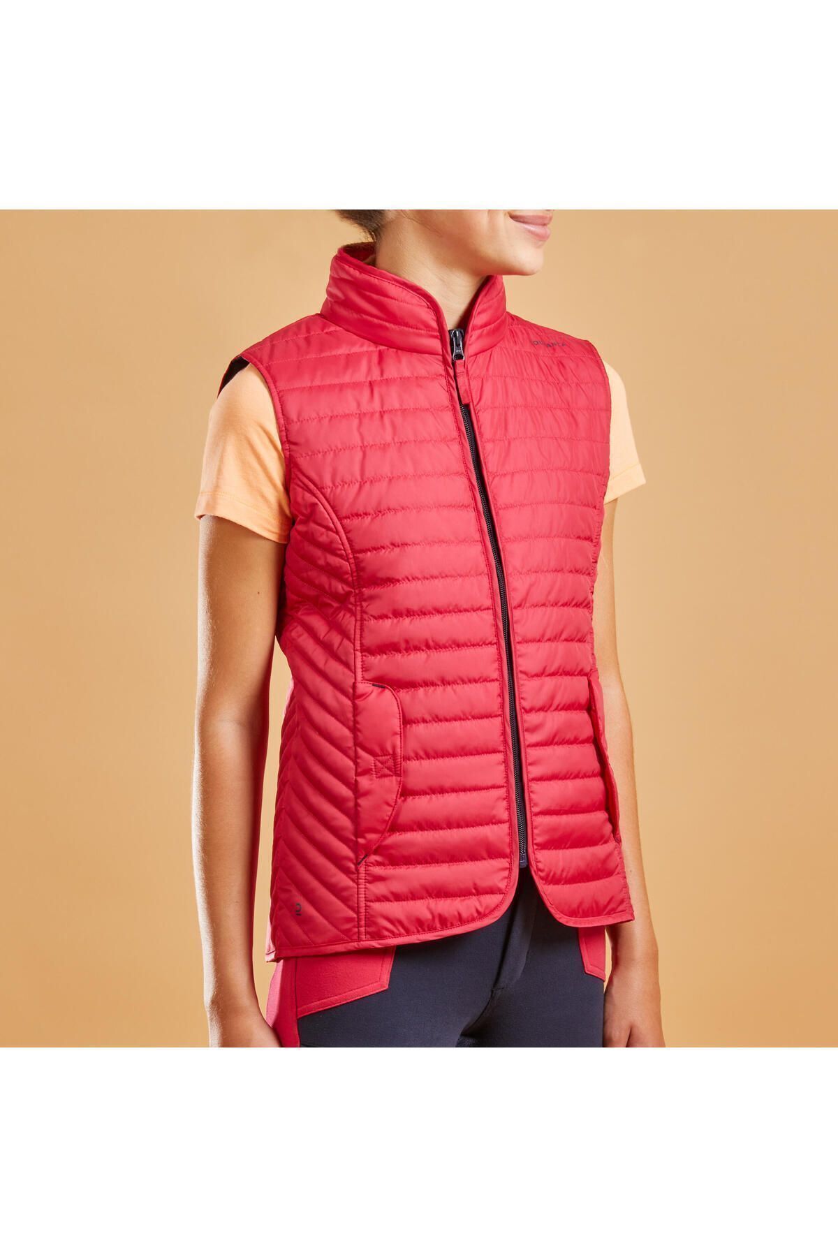 Decathlon Fouganza Çocuk Binicilik Yeleği - Pembe - 100 177411