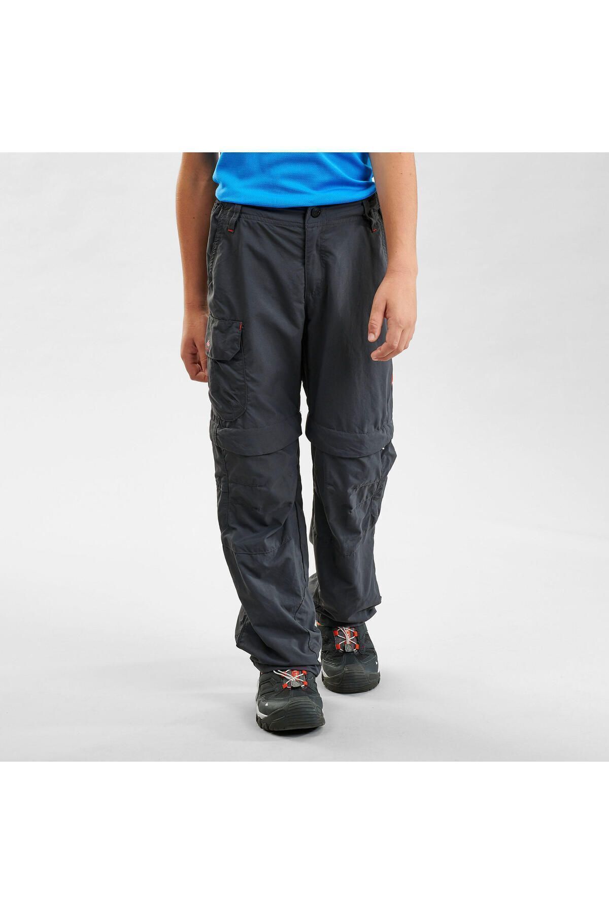 Decathlon Çocuk Modüler Outdoor Pantolon - 7 / 15 Yaş - Siyah - Mh500 128305