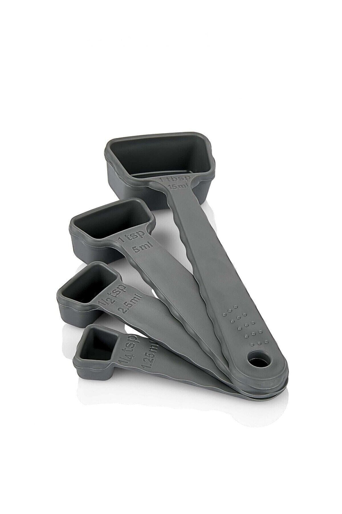 Dükkanönü-Practical Set of 4 Spoons - Adjustable Size Kp-110 4