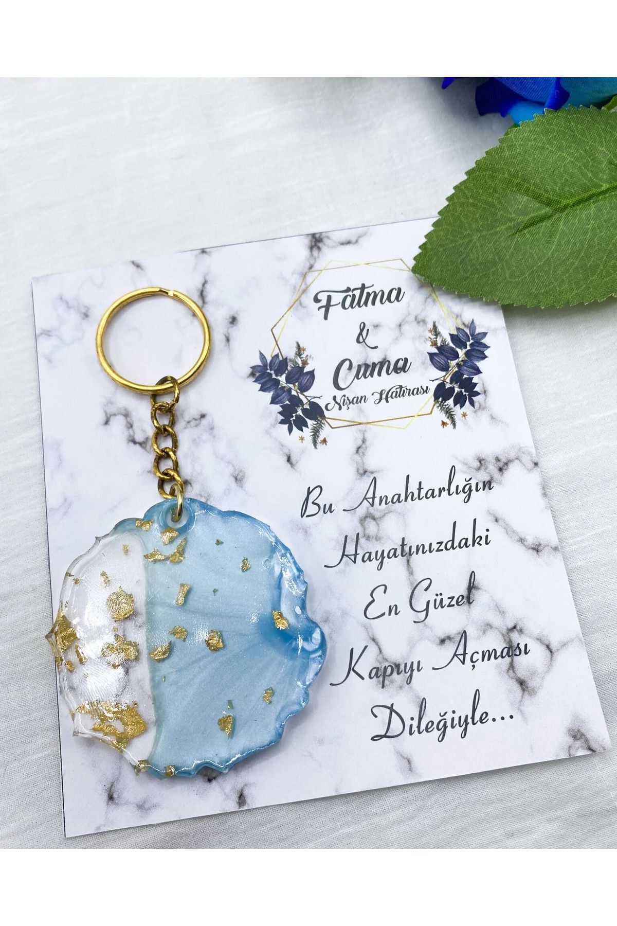 Mia Luxurious-Epoxy Keychain with 24 Cards (Propriation Gift & Henna Gift & Circumcision Gift) 1