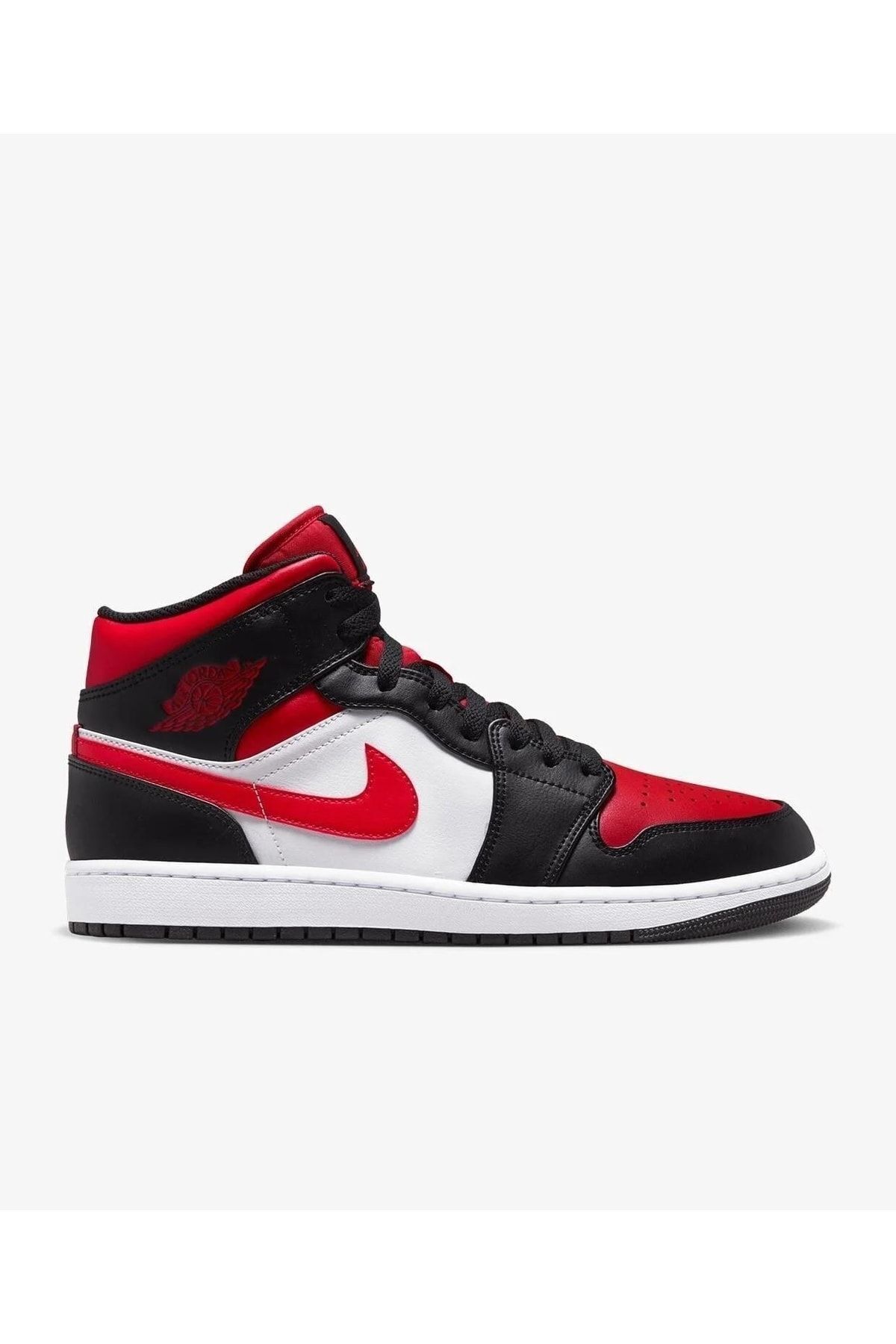 Nike air jordan 1 mid white black gym red online