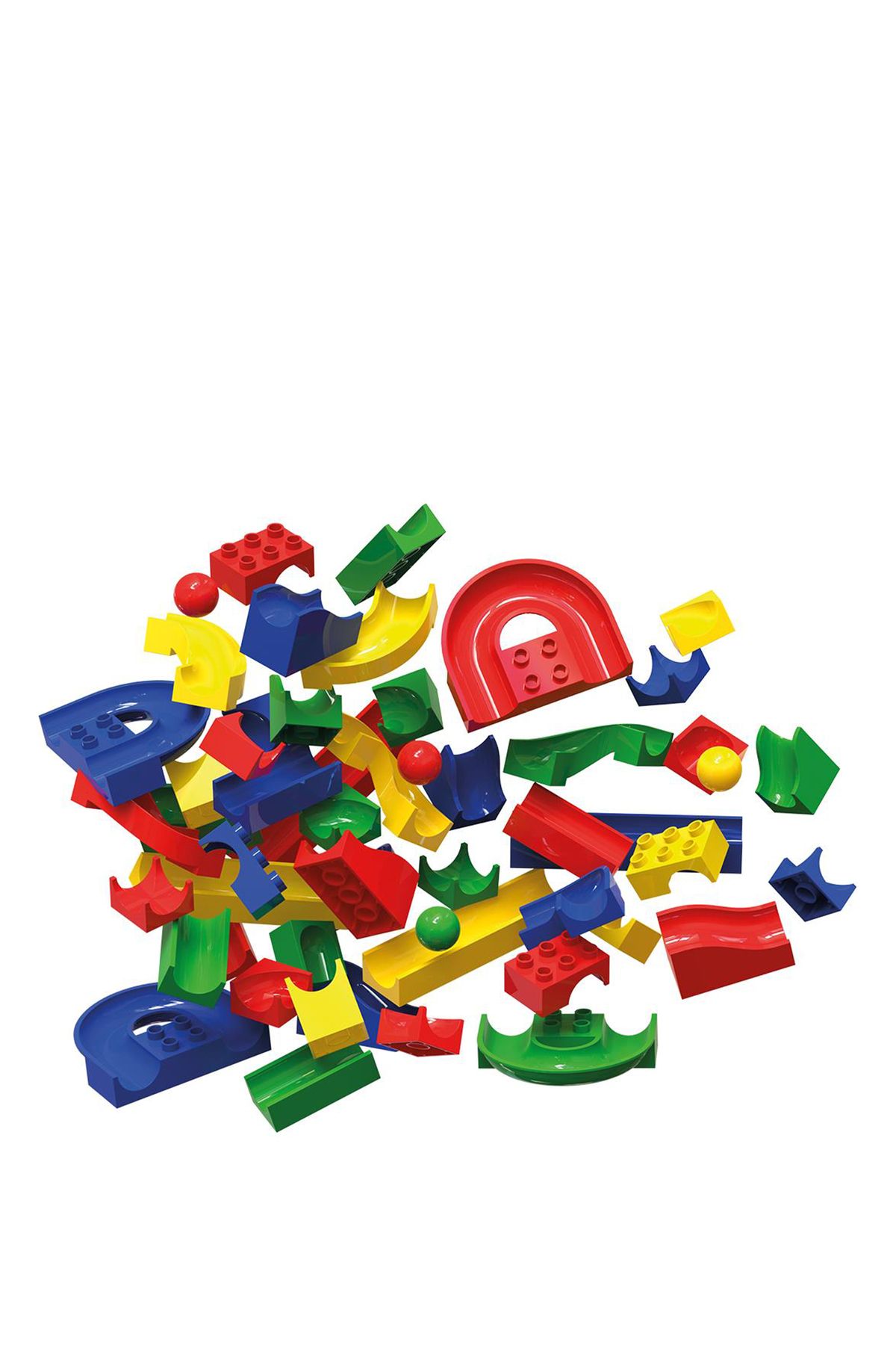 Hubelino-128 Piece Marble Run Action Element Making Set 2