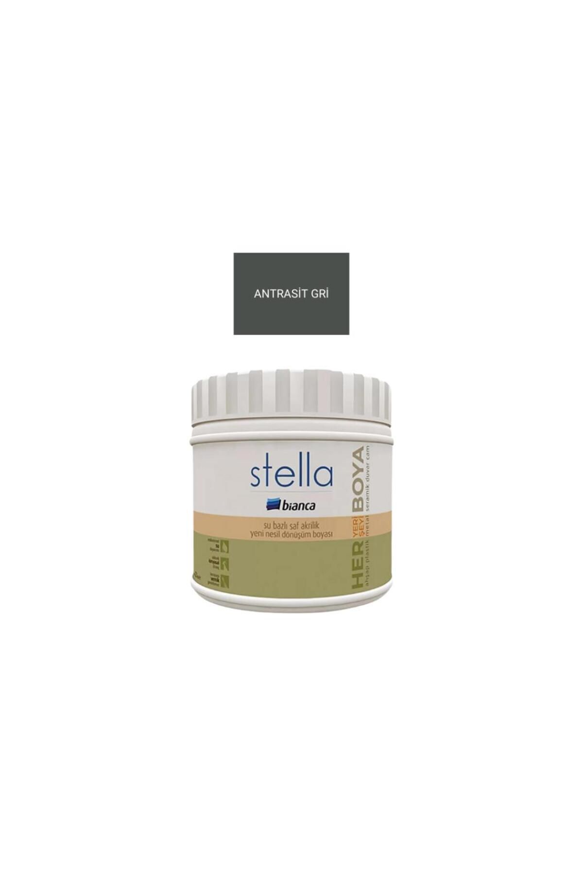 Stella Water Based Pure Acrylic Paint Anthracite Grey