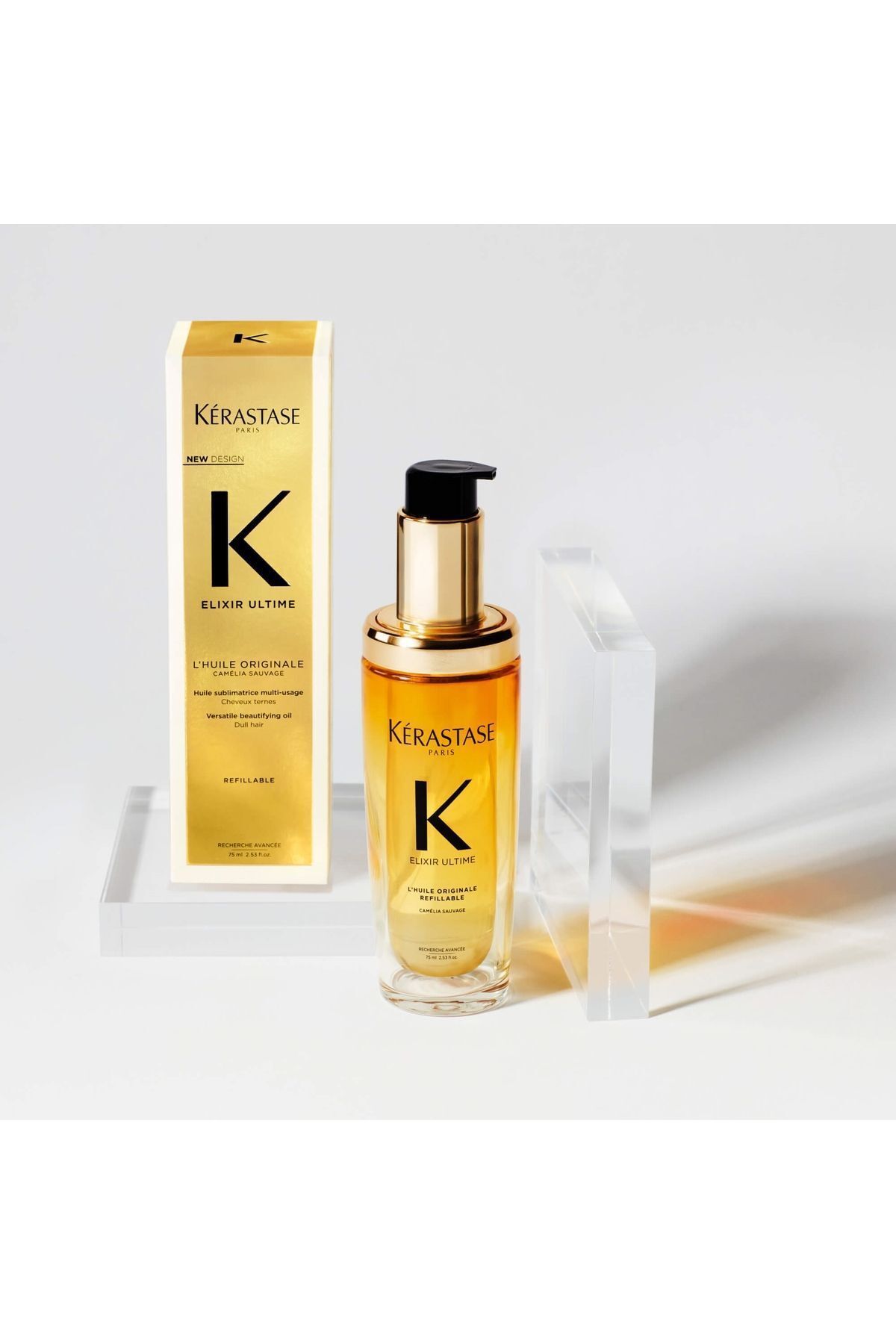 روغن مراقبت از مو اکسیر اولتایم شاین-ضد وز 75ml-gemf8.......... Kerastase
