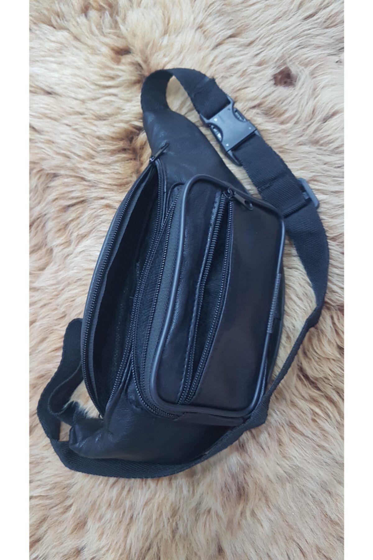 Hakiki Deri Bel Çantası Unisex Freebag