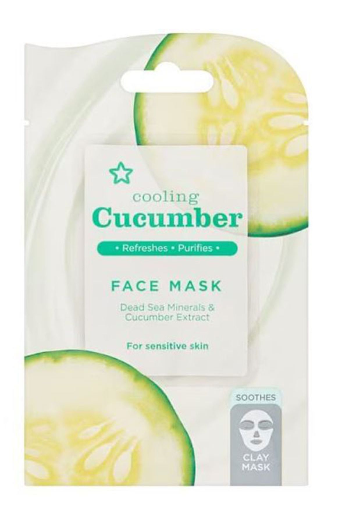 SUPERDRUG-15 ml X 2 Pieces Cucumber Cooling Mask 1