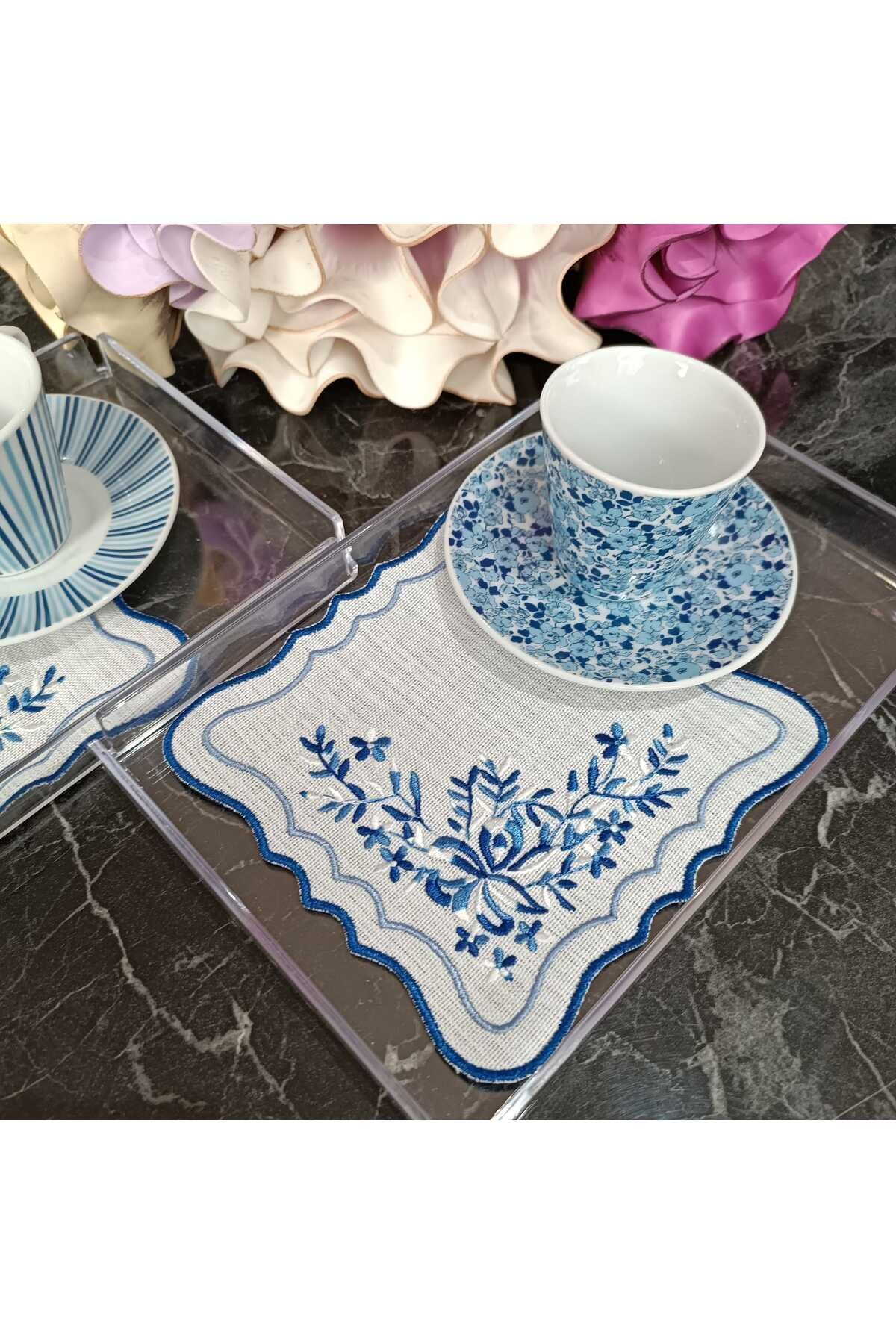 blue napkin 6 li kokteyl peçetesi, kahve yanı peçete