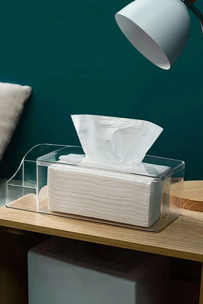 ESTİ Clear Peçete Organizeri Şeffaf Peçetelik 2 Bölmeli